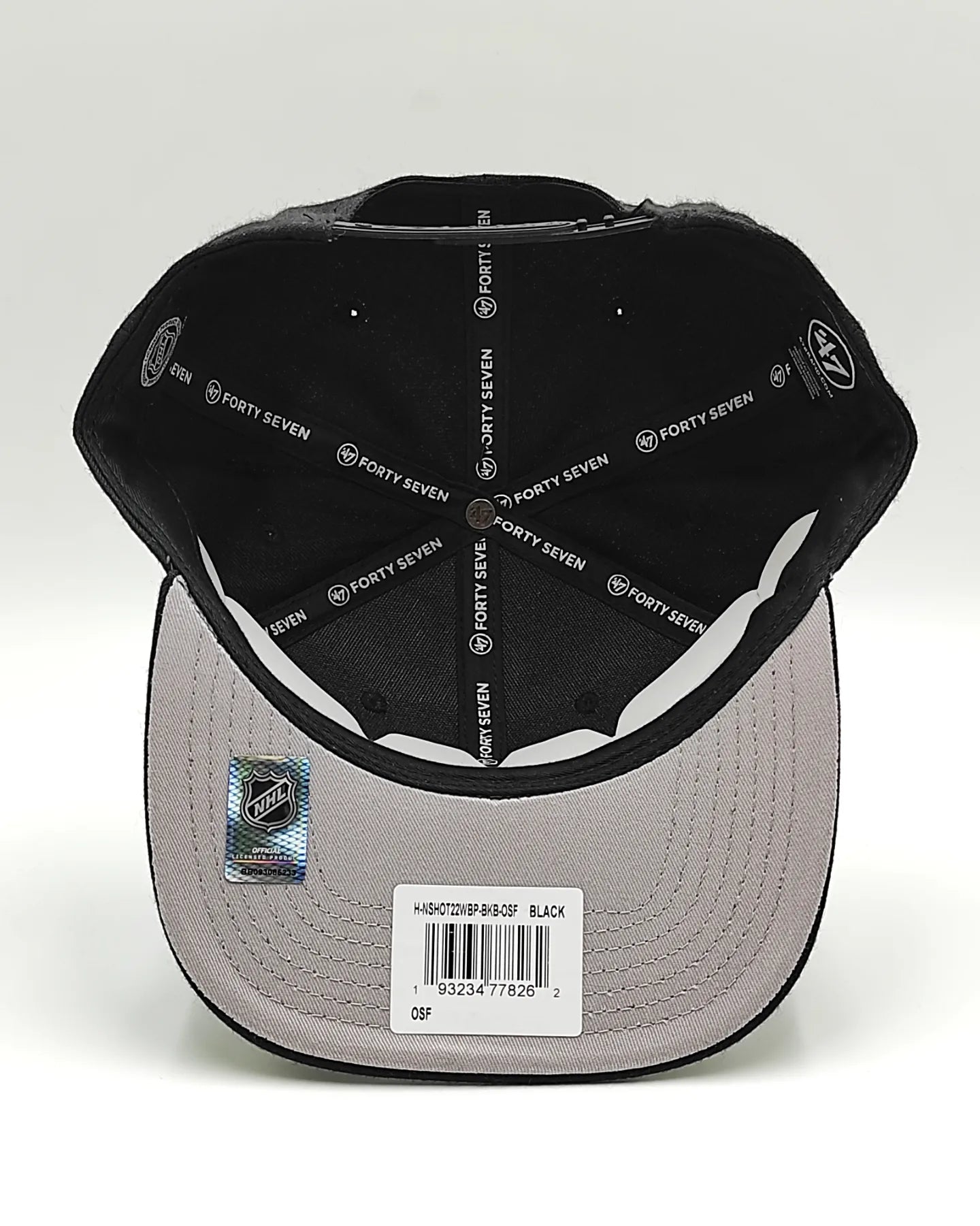 Gorra ajustable 47brand San Jose Sharks Captain negra