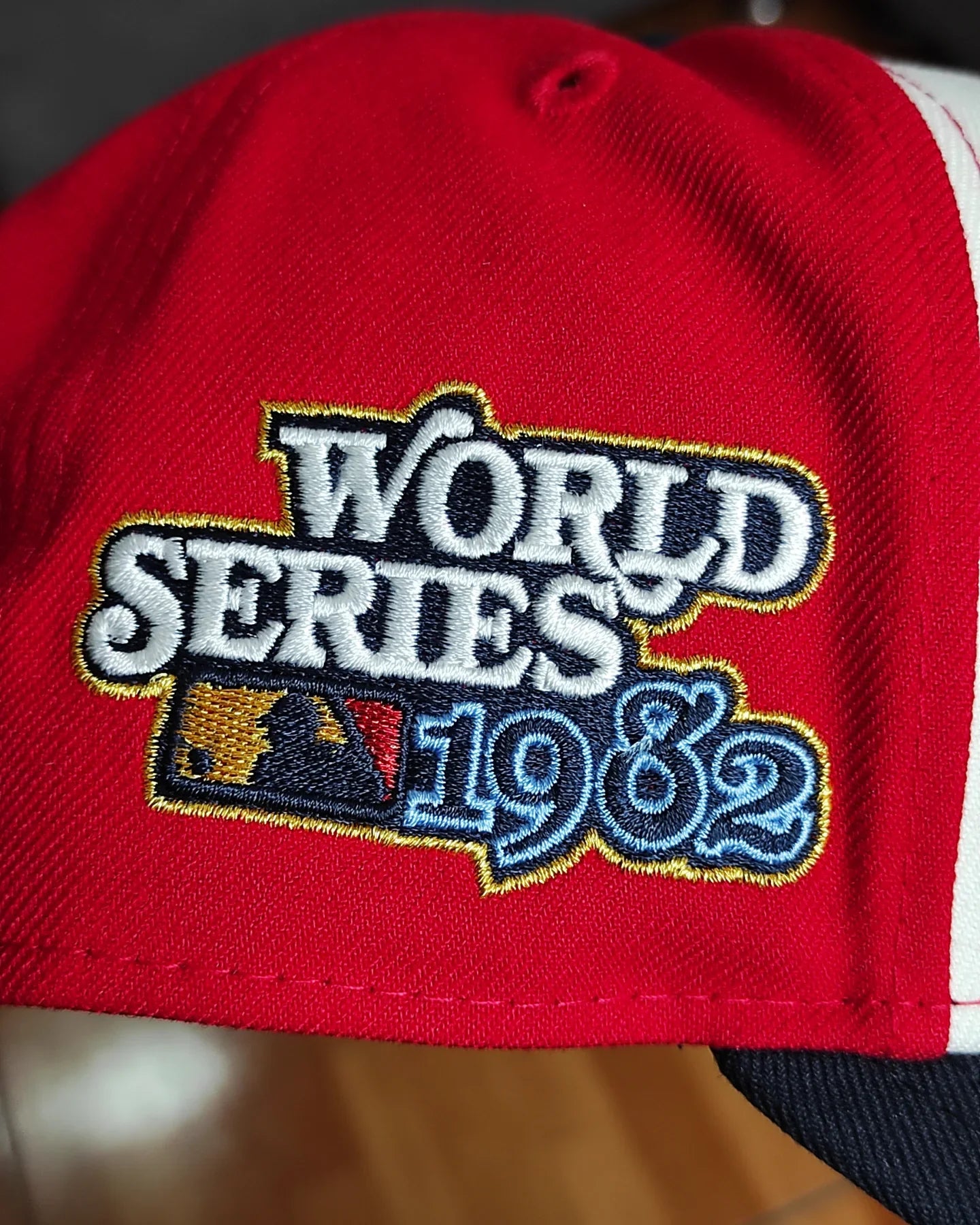 Gorra Snapback A-Frame New Era 9Fifty de los Cardenales de San Luis, Color Rojo, de la Serie Mundial de 1982