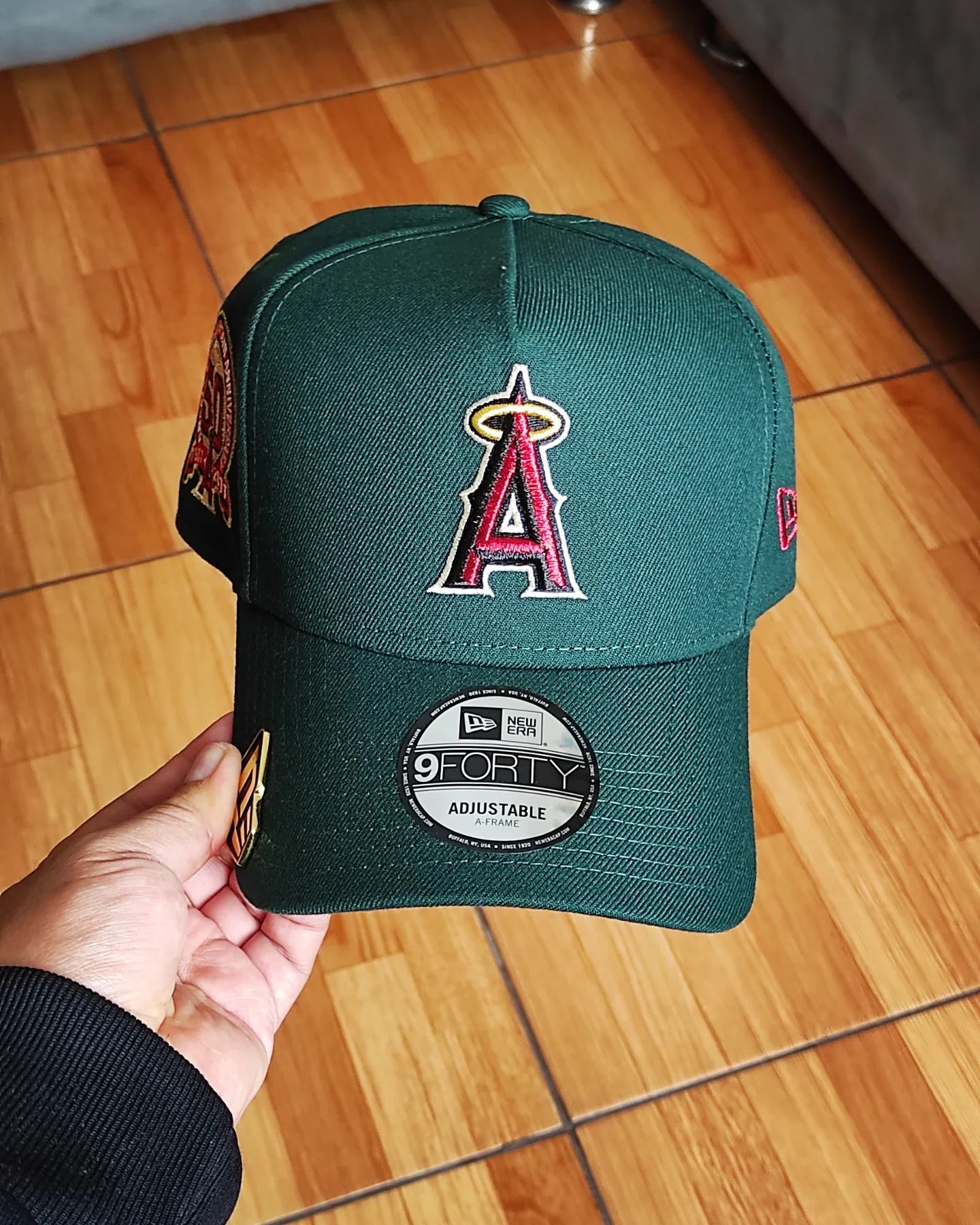 New Era Anaheim Angels 50 aniversario verde oscuro 9FORTY A-FRAME SNAPBACK