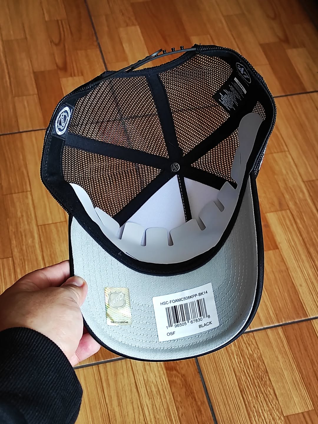 Gorra trucker snapback de espuma negra vintage de los Los Angeles Kings de 47Brand, Copa Stanley 2014