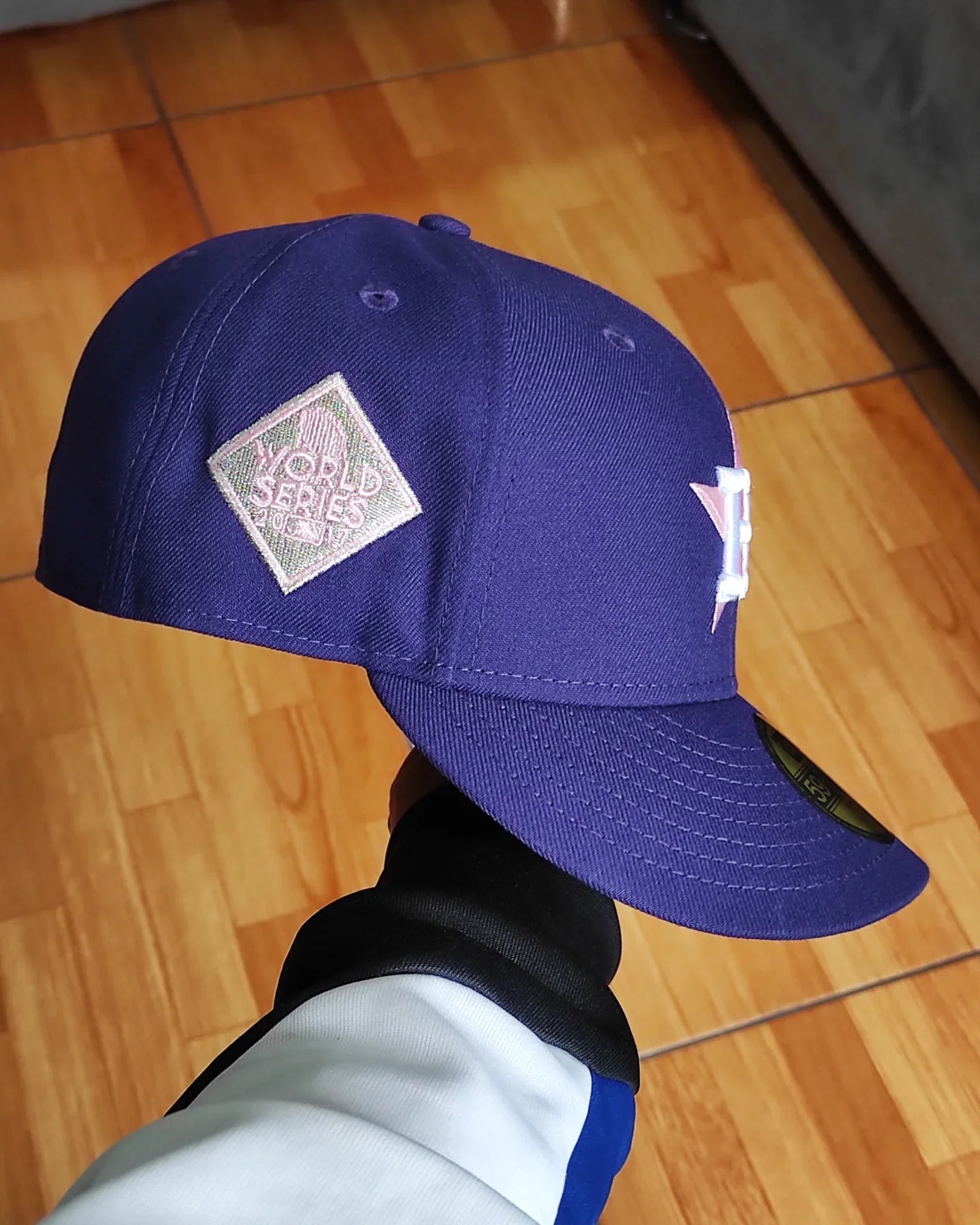 New Era Houston Astros World series 2017 morado/rosa 🟣🌸-59 Fifty fitted