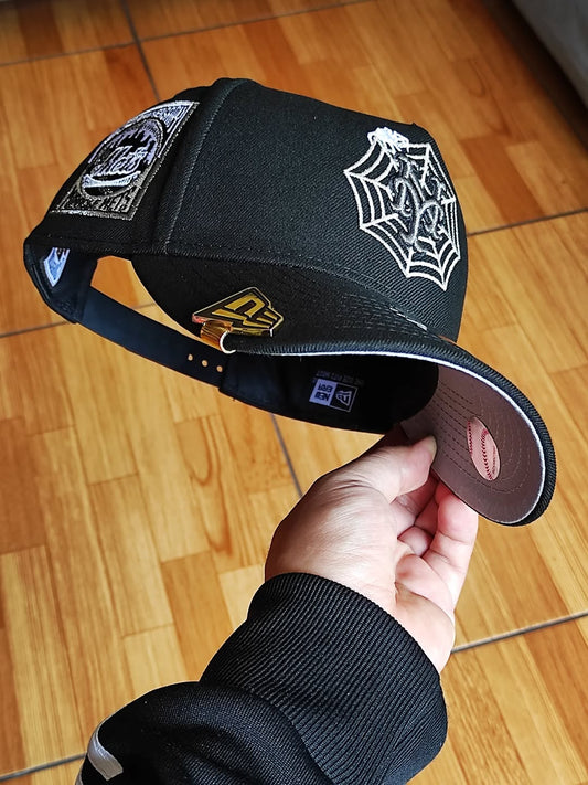 Gorra New Era New York Mets Spider Black Edition 9Forty A-Frame Snapback