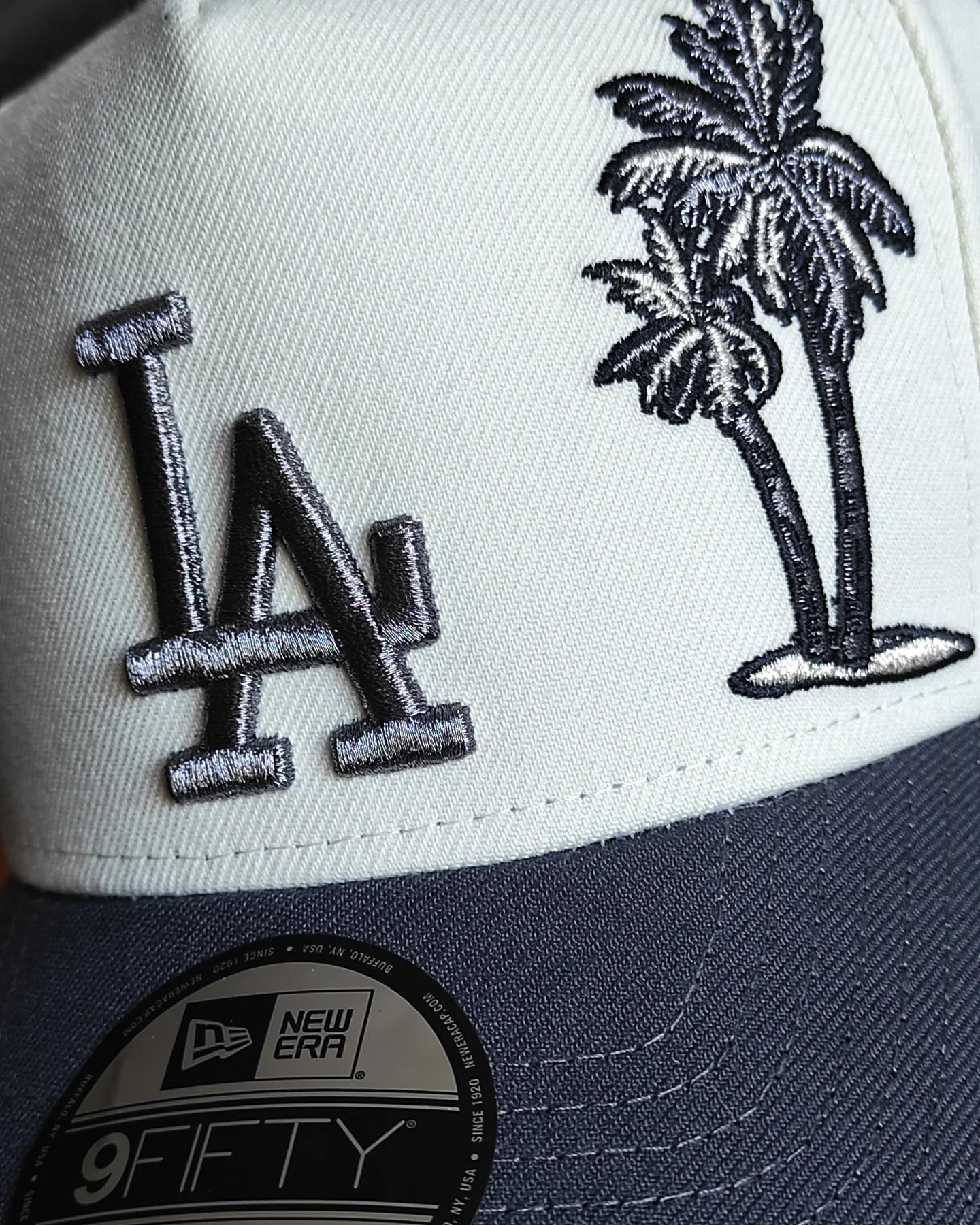 Los Angeles Dodgers 🌴 50 aniversario de dos tonos New Era 9Fifty A-Frame Snapback