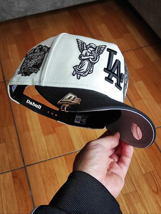New Era Los Angeles Dodgers 40th Anniversary Angel Chrome Two Tone Edition 9Fifty A Frame Snapback Hat