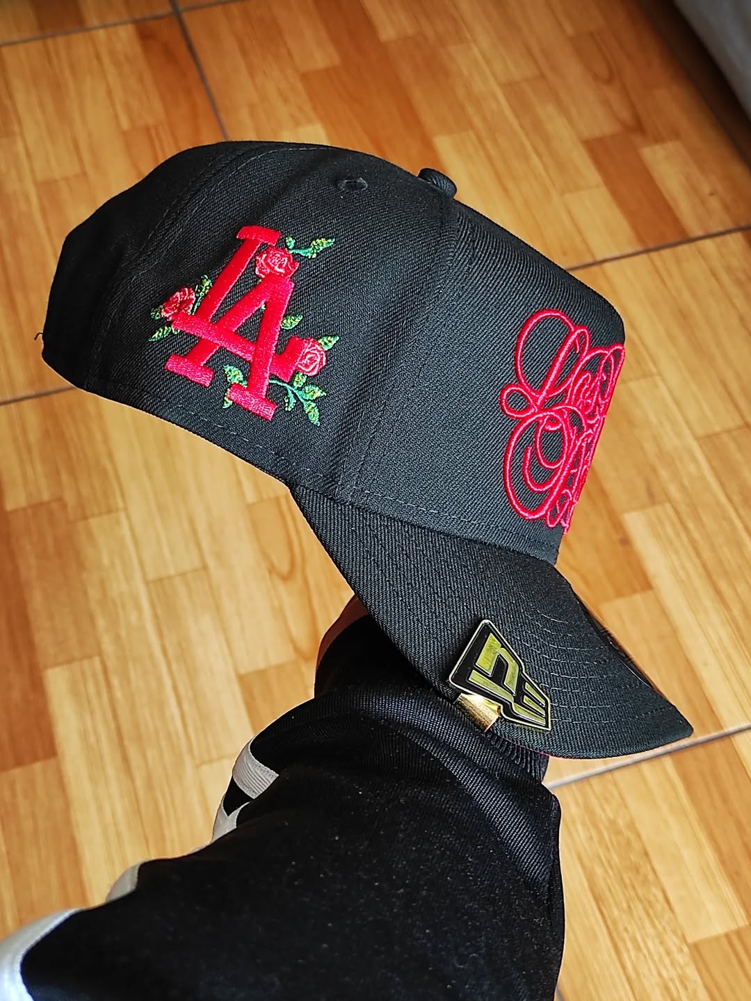 Gorra New Era Los Angeles Dodgers rose script 9Forty A Frame Snapback