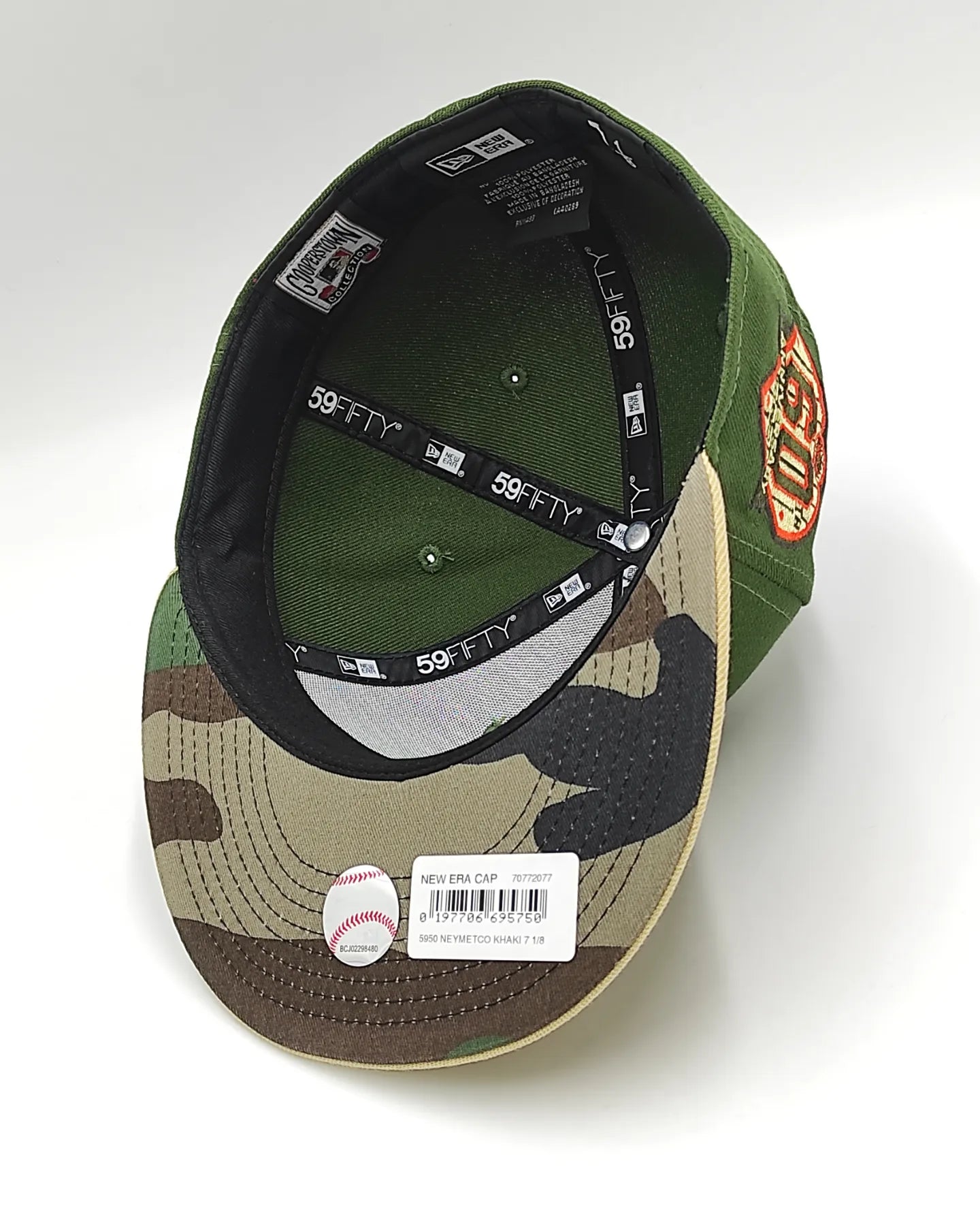 Gorra ajustada 59fifty New Era New York Mets 60 aniversario edición camuflaje de dos tonos