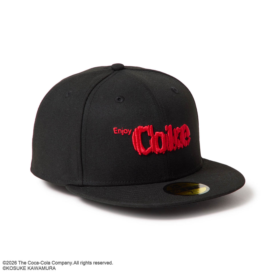 Coca-Cola x New Era 59FIFTY designed by Kosuke Kawamura – Black and Red
