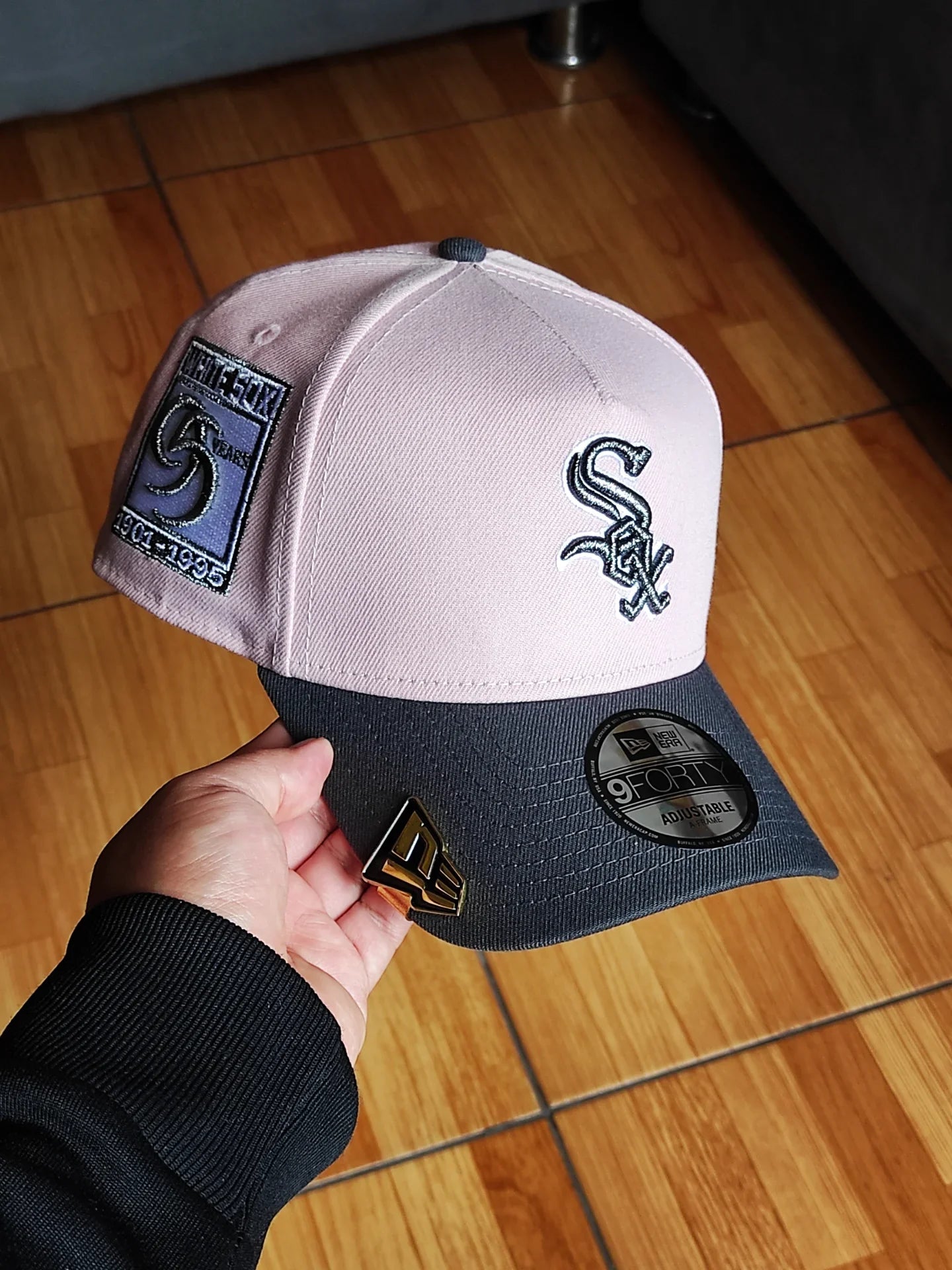 Gorra Snapback A-Frame 9Forty New Era con Parche Lateral de los Chicago White Sox 95 Años