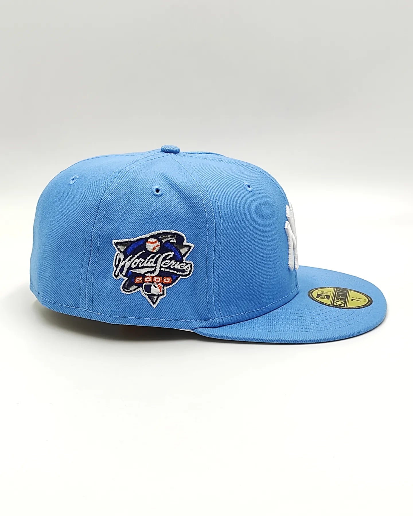 Gorra New Era 59 fifty New York Yankees azul cielo World Series