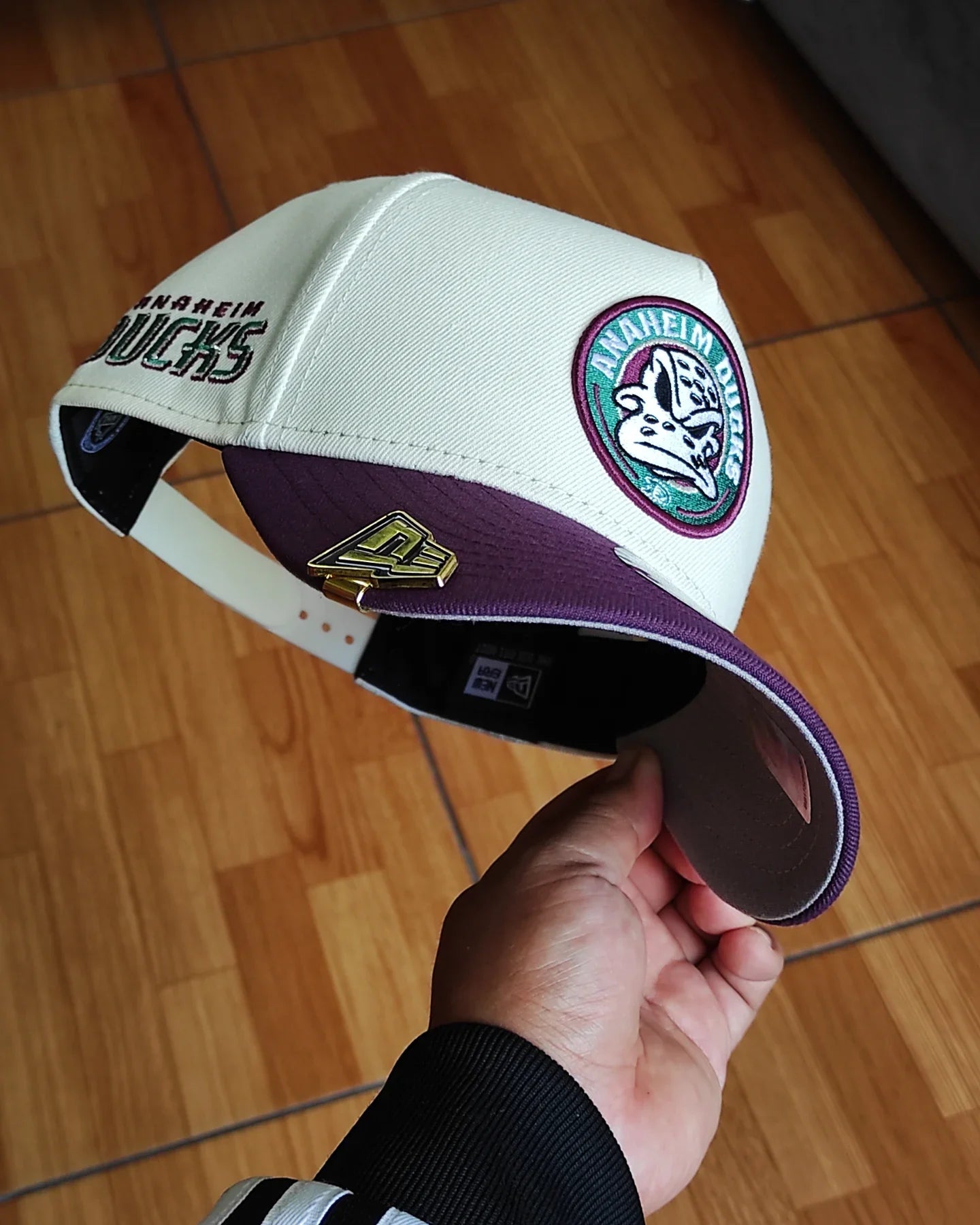 Gorra snapback New Era Anaheim Ducks Chrome Two Tone Edition 9Forty A Frame