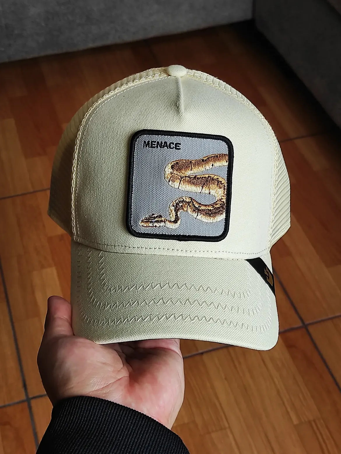 trucker beige snake Menace Deadly Companion Core Canvas The Farm de Goorin Bros