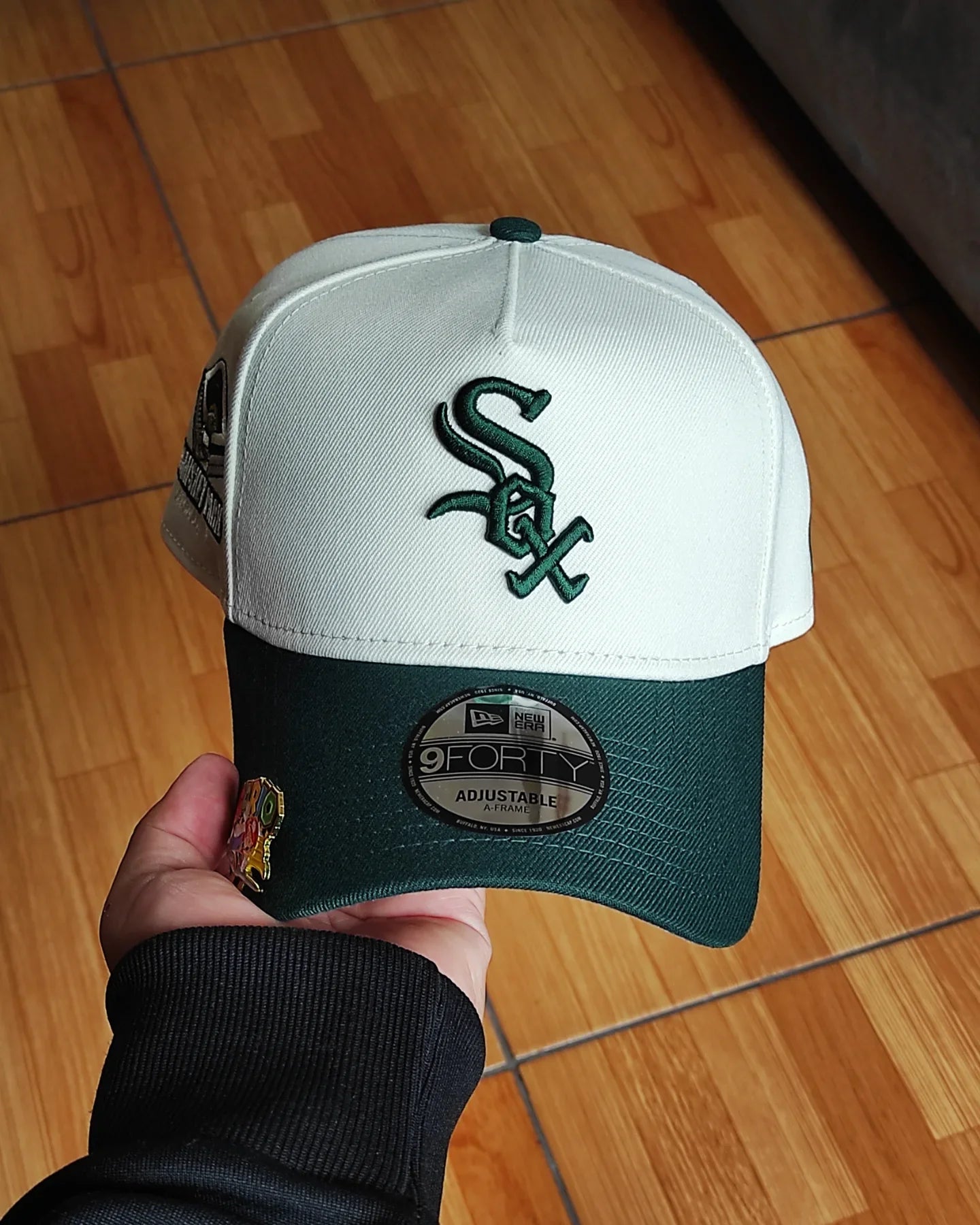 Gorra New Era Chicago White Sox Comiskey Chrome verde oscuro 9Forty Snapback