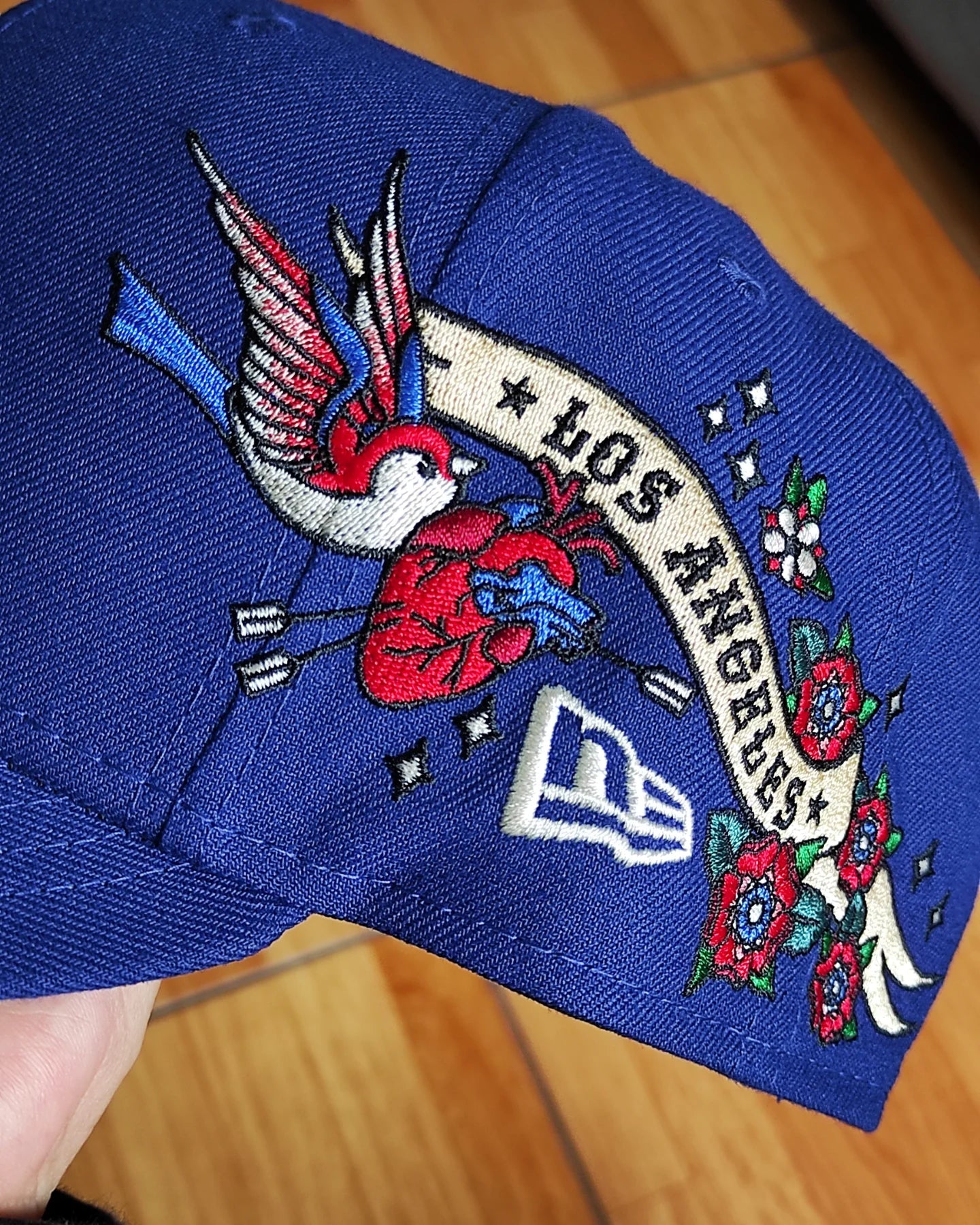 Los Angeles Dodgers Gray Bottom City Art Side Patch New Era 9Fifty Snapback - Azul Royal