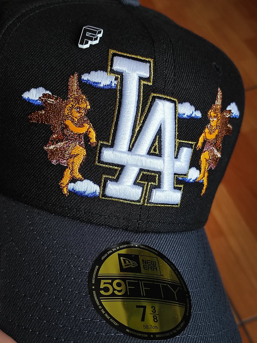 GORRA NEW ERA 59FIFTY LOS ANGELES DODGERS MLB NEGRA GRAFITO DOS TONOS UV ROSA