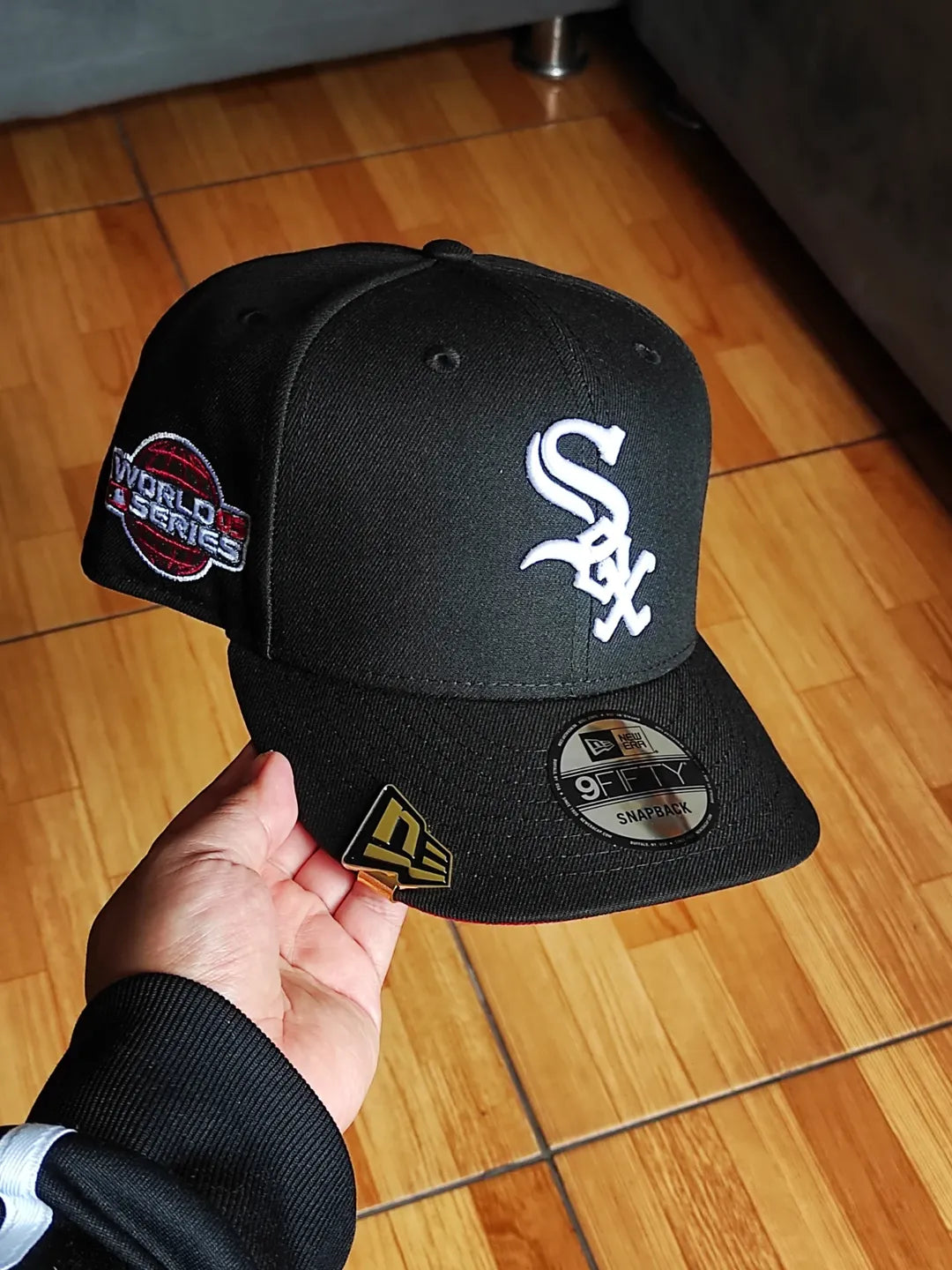 Gorra New Era Chicago White Sox World Series negra y roja 9FIFTY snapback