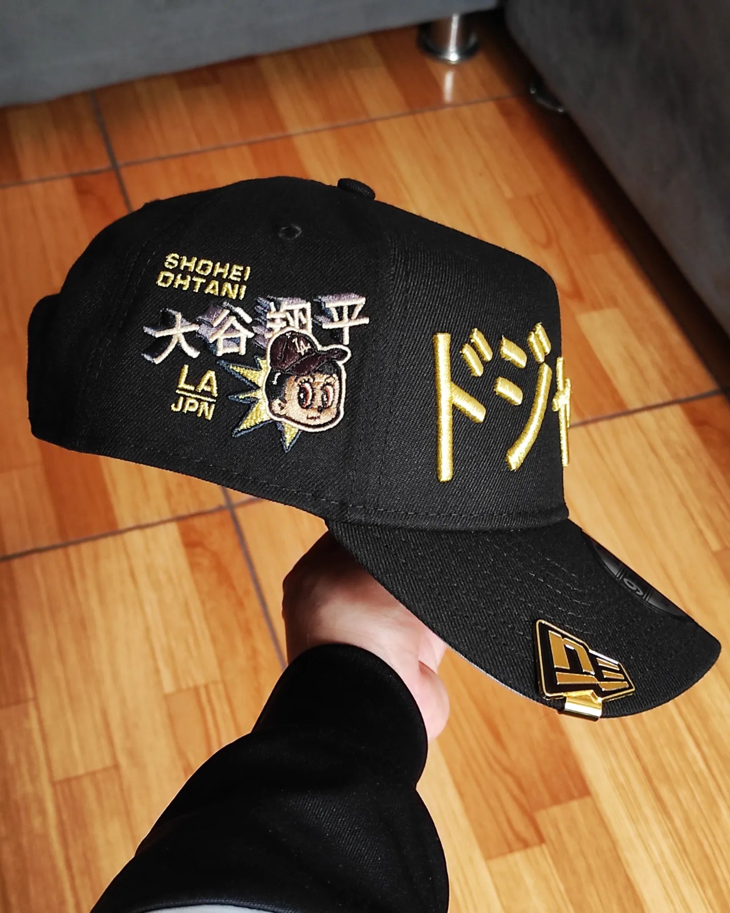 Gorra Snapback New Era Los Angeles Dodgers Ohtani Gold Metallic Prime Edition 9Forty A Frame