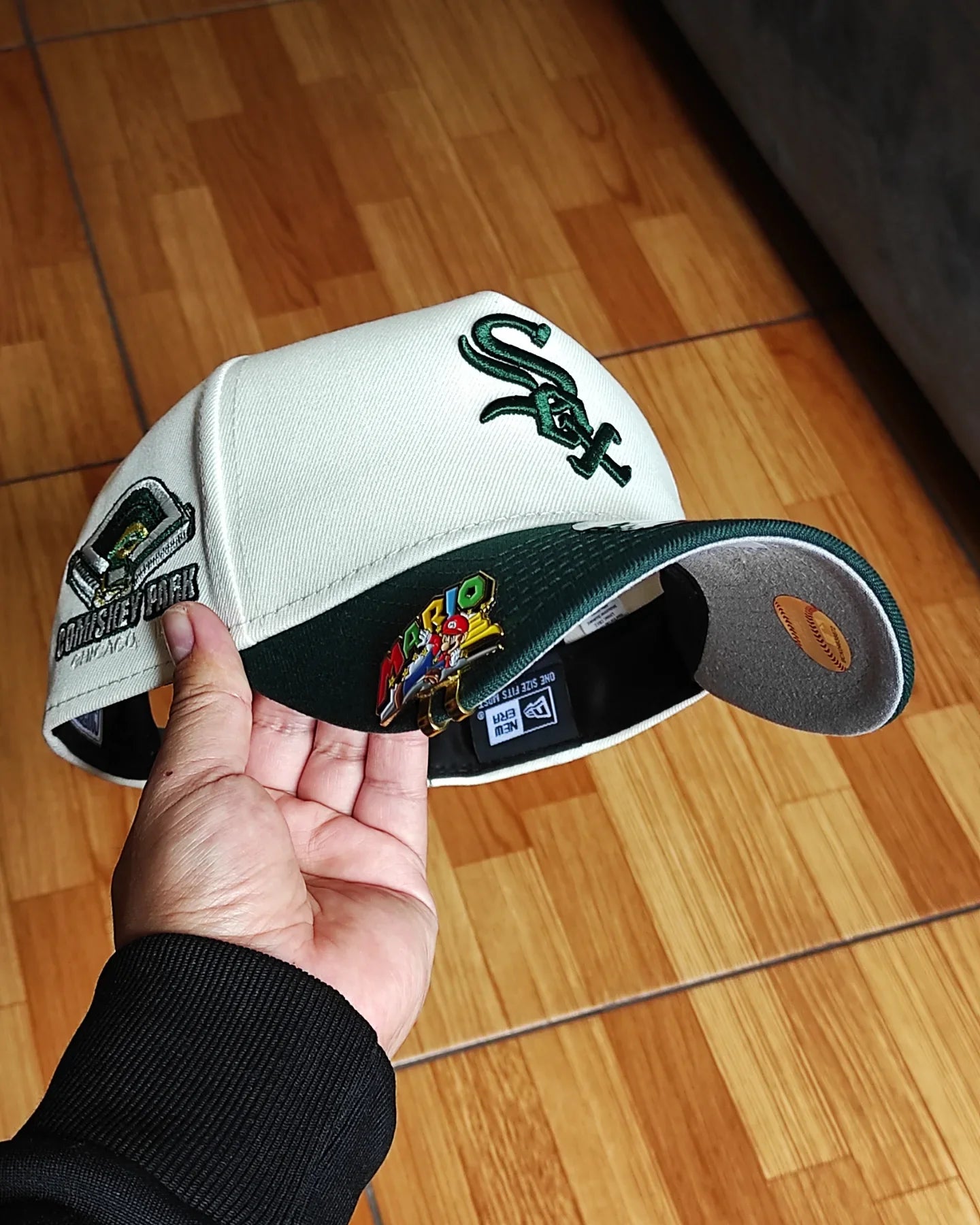 Gorra New Era Chicago White Sox Comiskey Chrome verde oscuro 9Forty Snapback