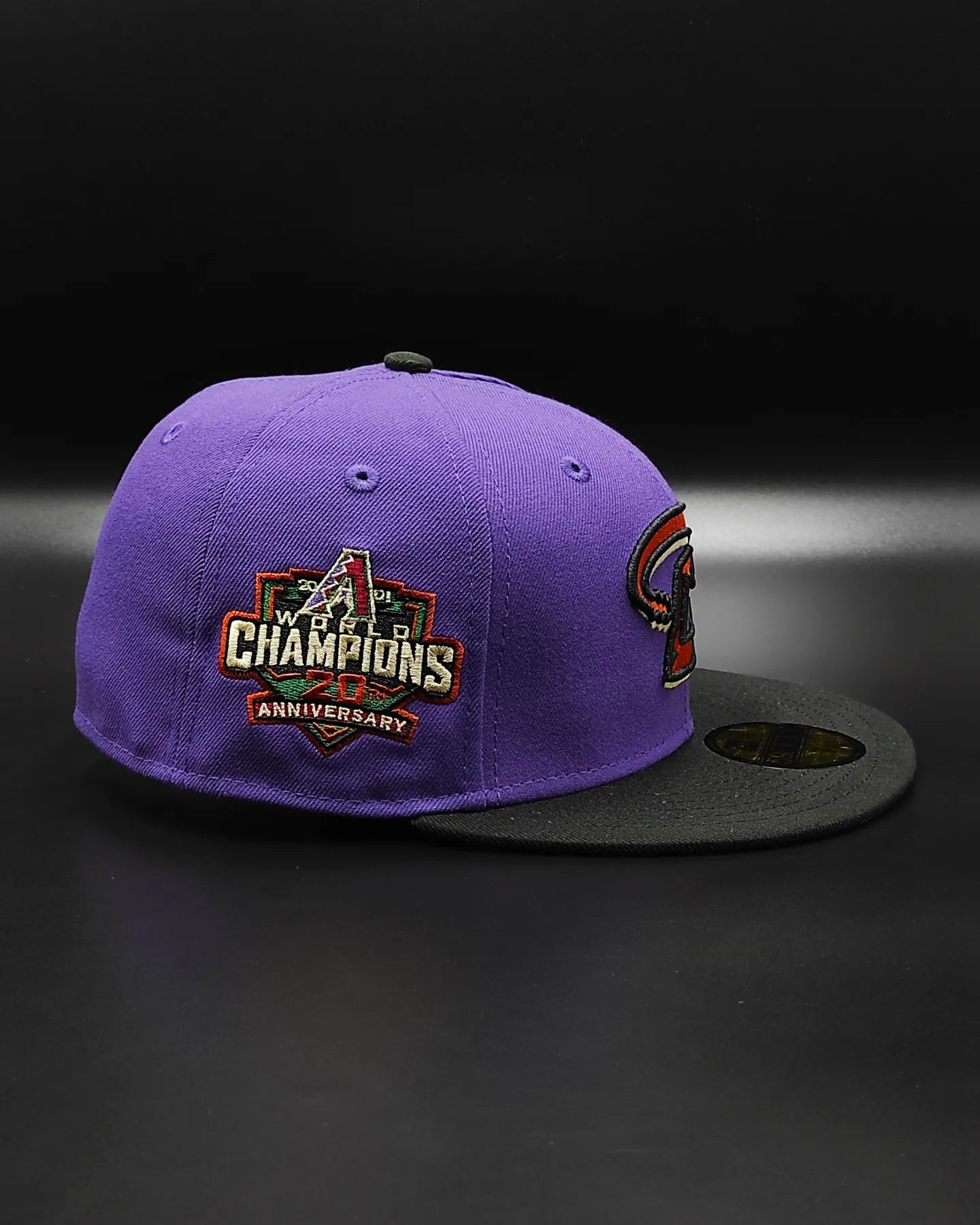 Gorra New Era 59 Fifty Arizona Diamondbacks 20 Aniversario - morado negro