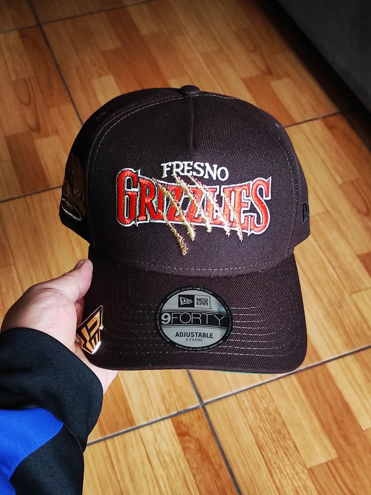 New Era Gorra de broche ajustable 9Forty A Frame Fresno Grizzlies Burnt Wood