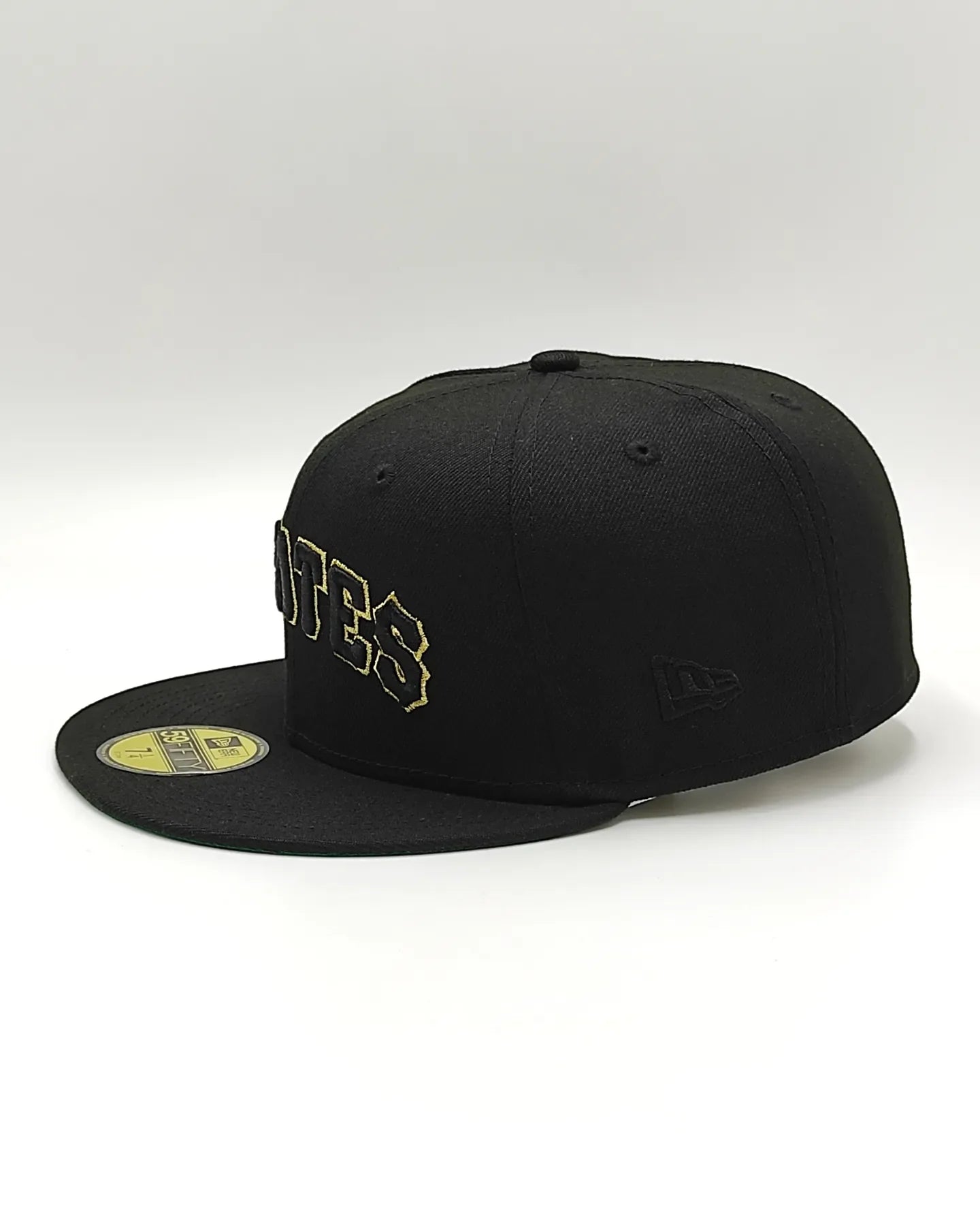 Gorra ajustada 59fifty New Era Pittsburgh Pirates serie mundial 1971 edición retro negro oro