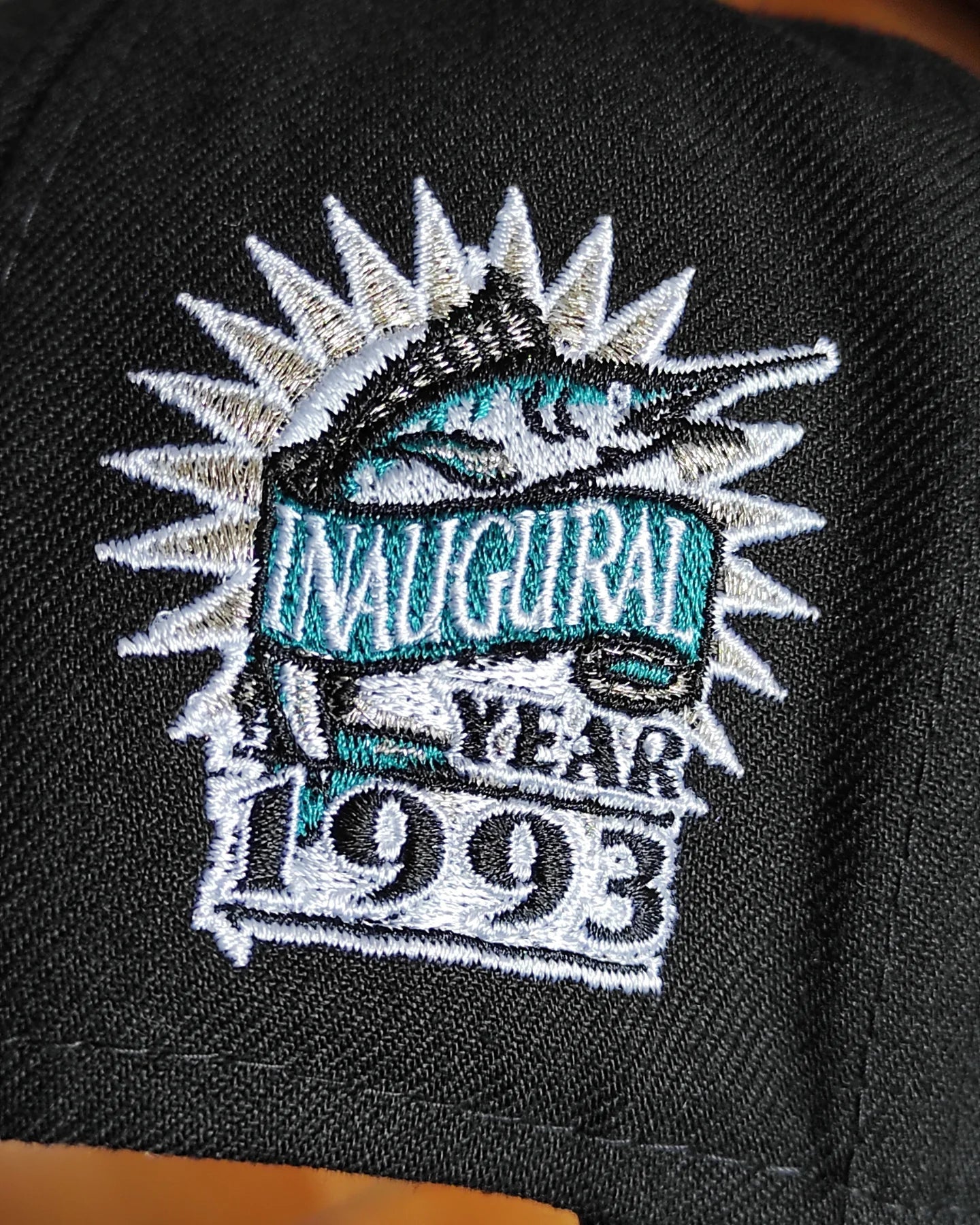 New Era Silky uv Florida Marlins temporada inaugural 59 Fifty negro