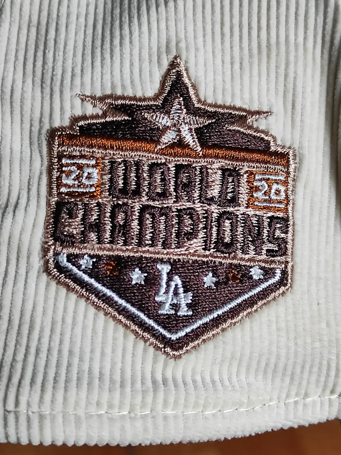 New Era 9FORTY A-Frame Snapback Los Angeles Dodgers 2020 world series corduroy