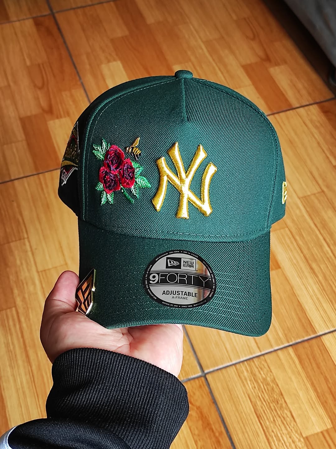 Gorra New Era New York Yankees World Series 1996 verde oscuro rosa 9forty A-FRAME