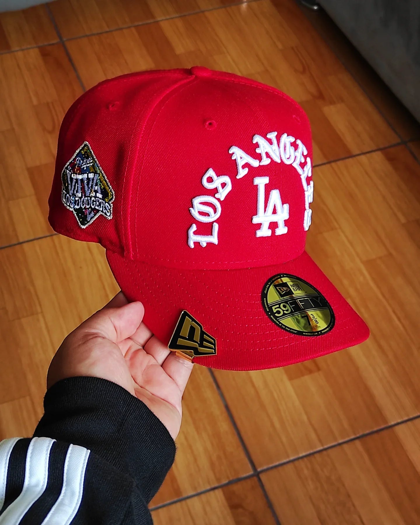 Gorra ajustada New Era Los Angeles Dodgers Viva Roja edición 59fifty