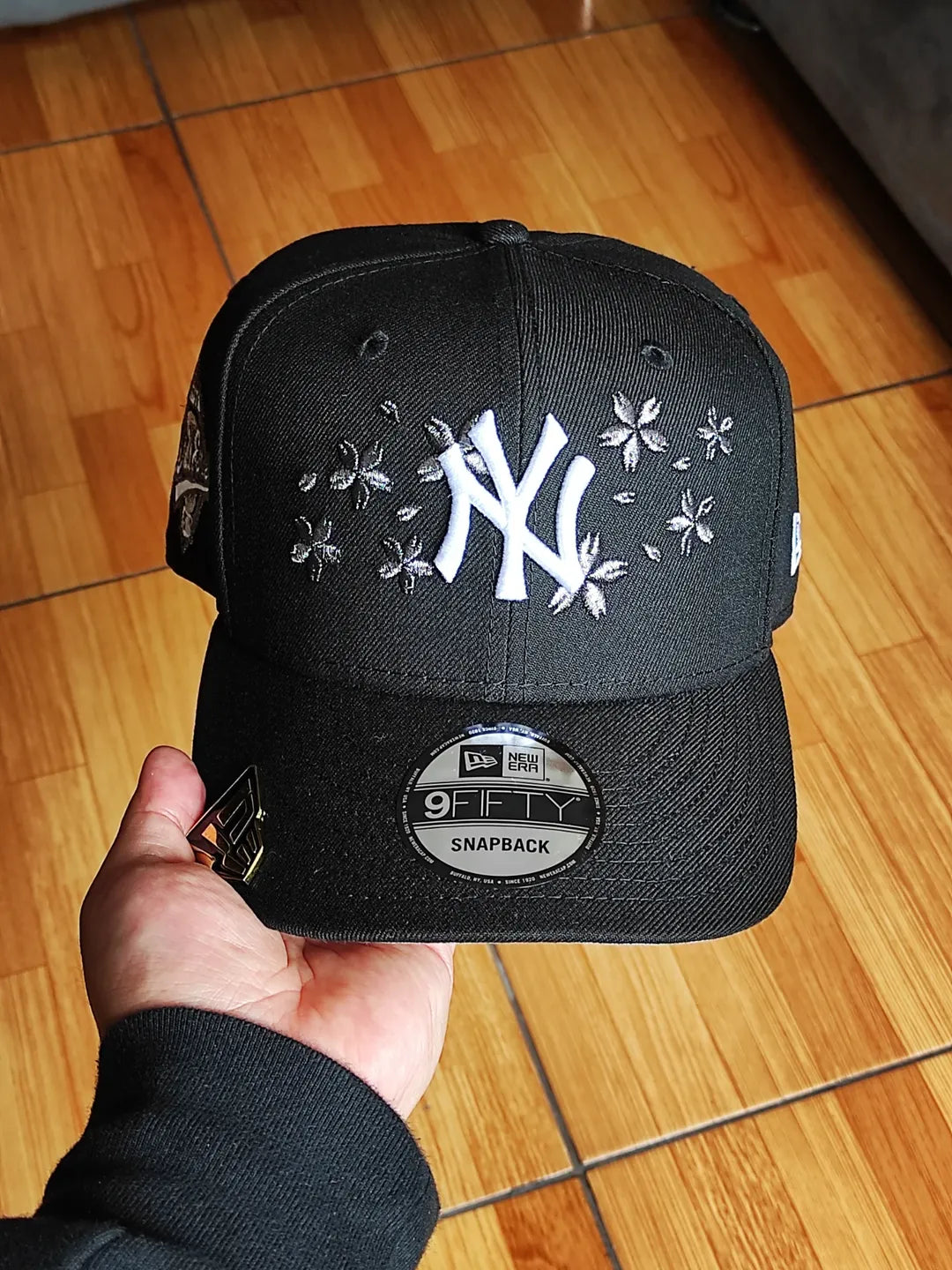 Gorra New Era New York Yankees World Series cerezo en flor negra 9fifty Snapback