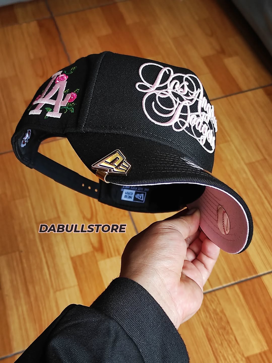 Gorra New Era Los Angeles Dodgers Script Black Pink Edition 9Forty A Frame Snapback