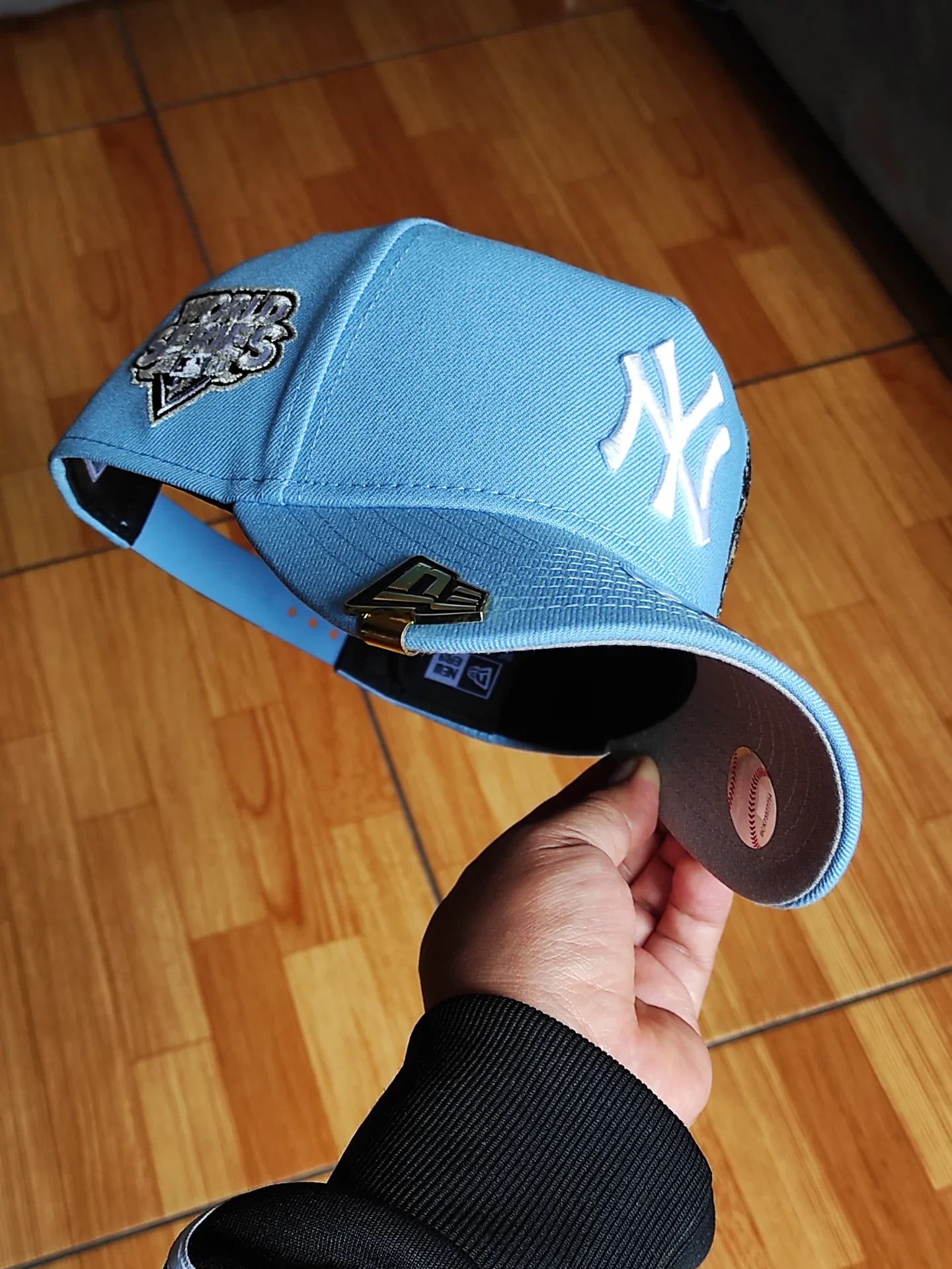 New Era New York Yankees world series sky 9forty A-Frame Snapback