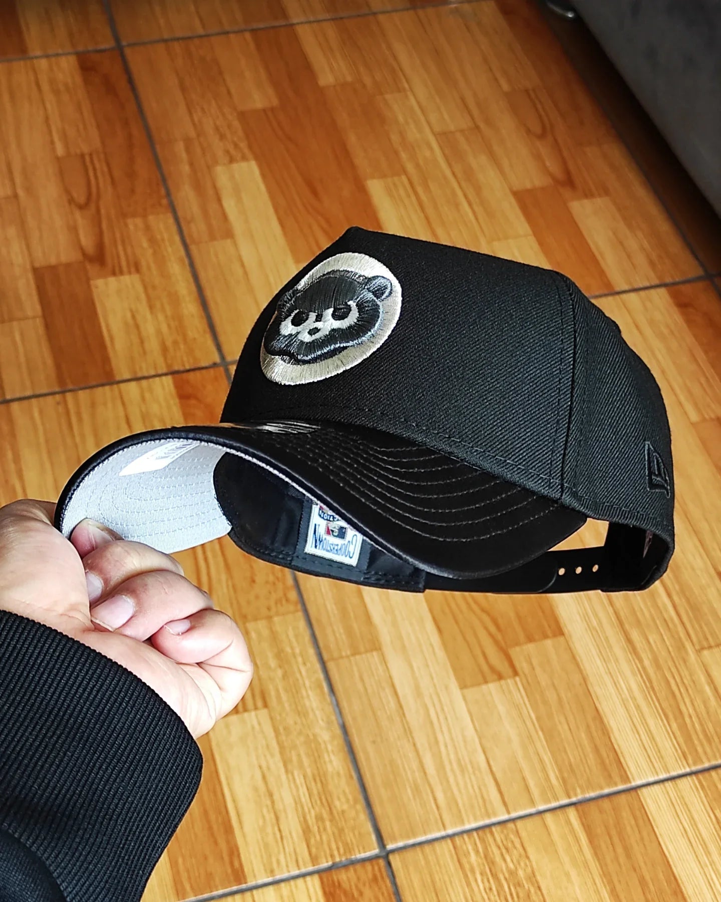 New Era Chicago Cubs visera satinada negra 9 FORTY A-FRAME