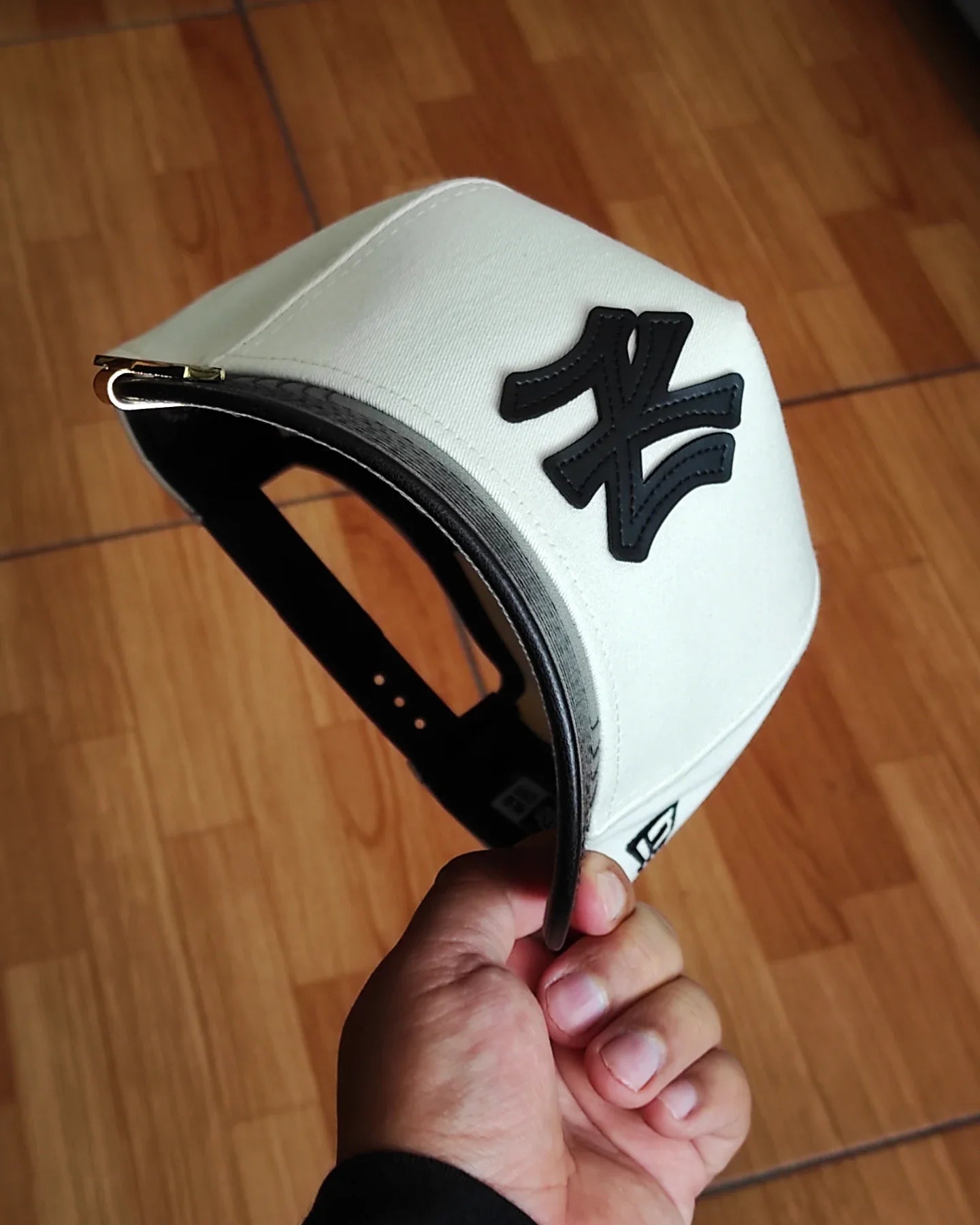 Gorra New Era New York Yankees de cuero con visera, modelo 9FORTY A-Frame Snapback