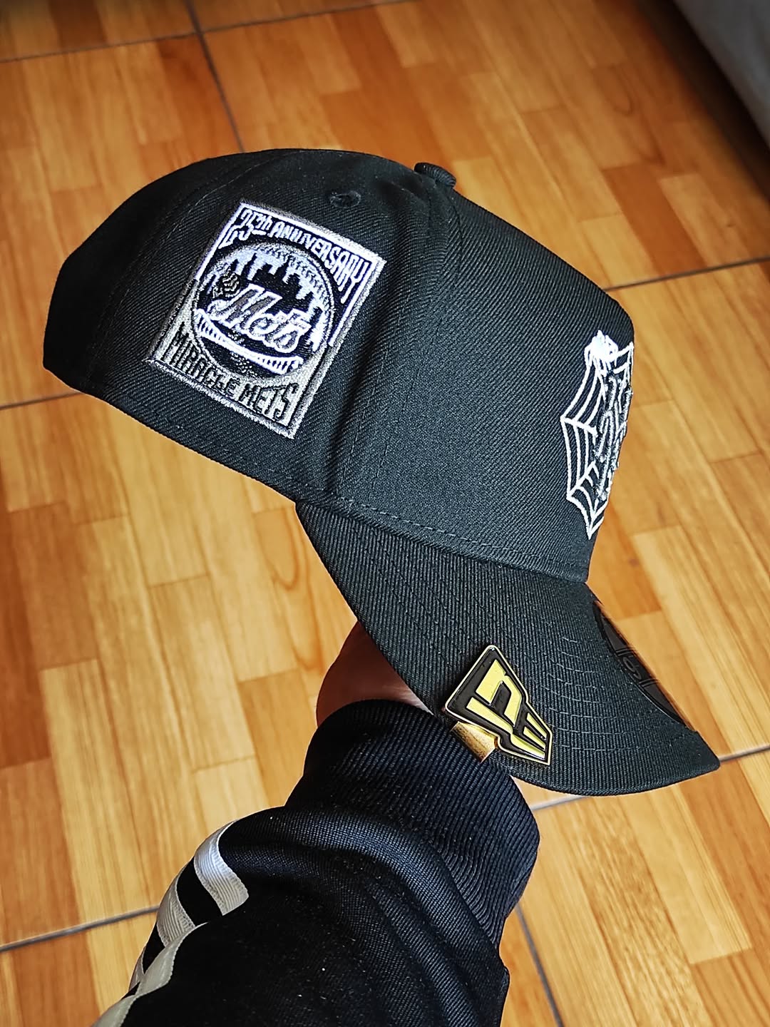 Gorra New Era New York Mets Spider Black Edition 9Forty A-Frame Snapback