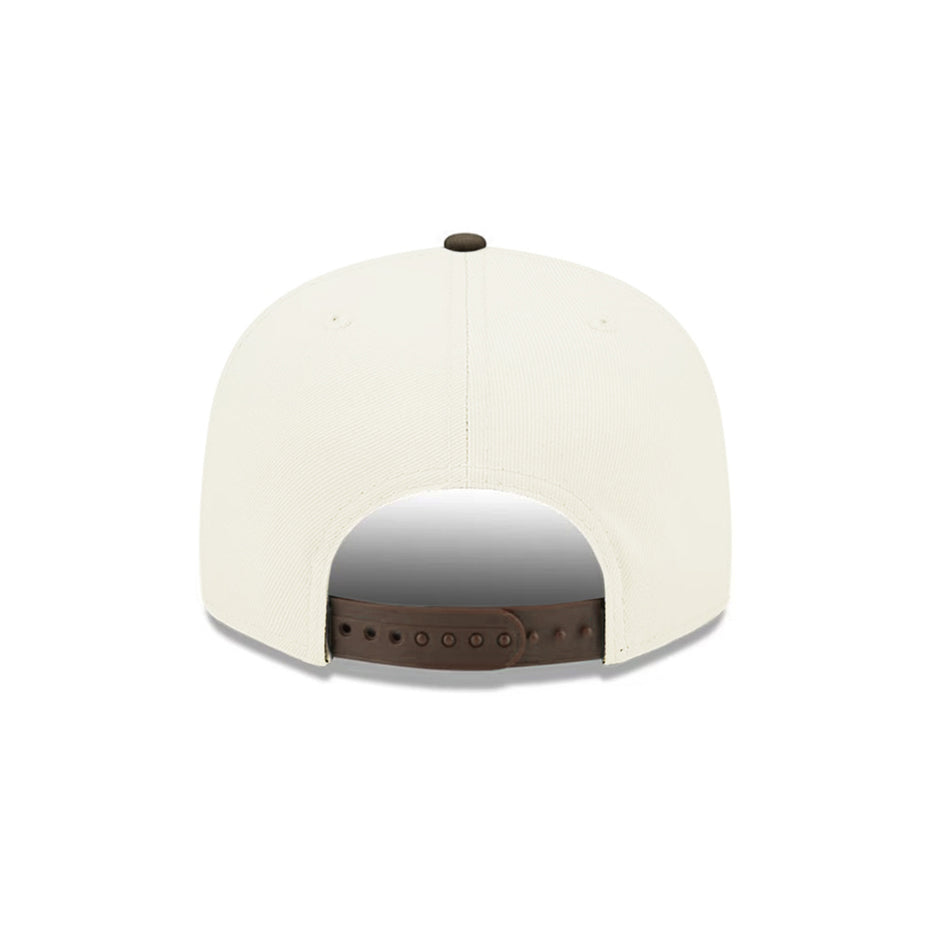 Gorra de Los Angeles Dodgers Chrome Walnut 2 Tone LA Logo SP 9Fifty A-Frame Snapback