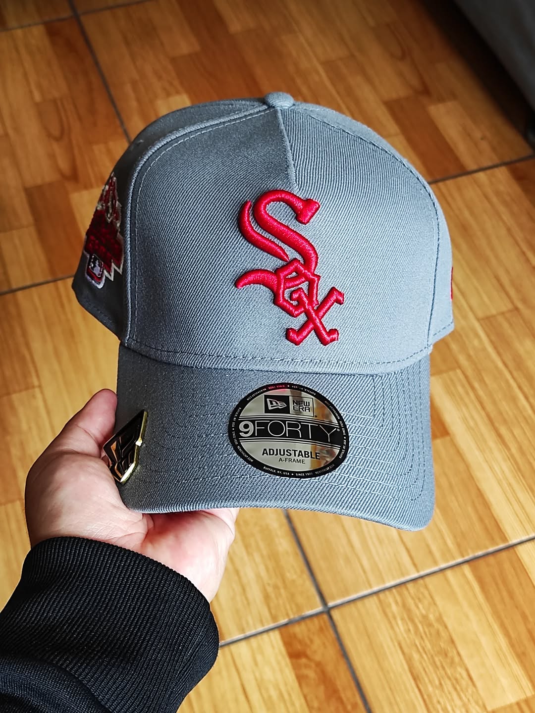 Gorra New Era White Sox All Star Game gris roja 9Forty A Frame Snapback