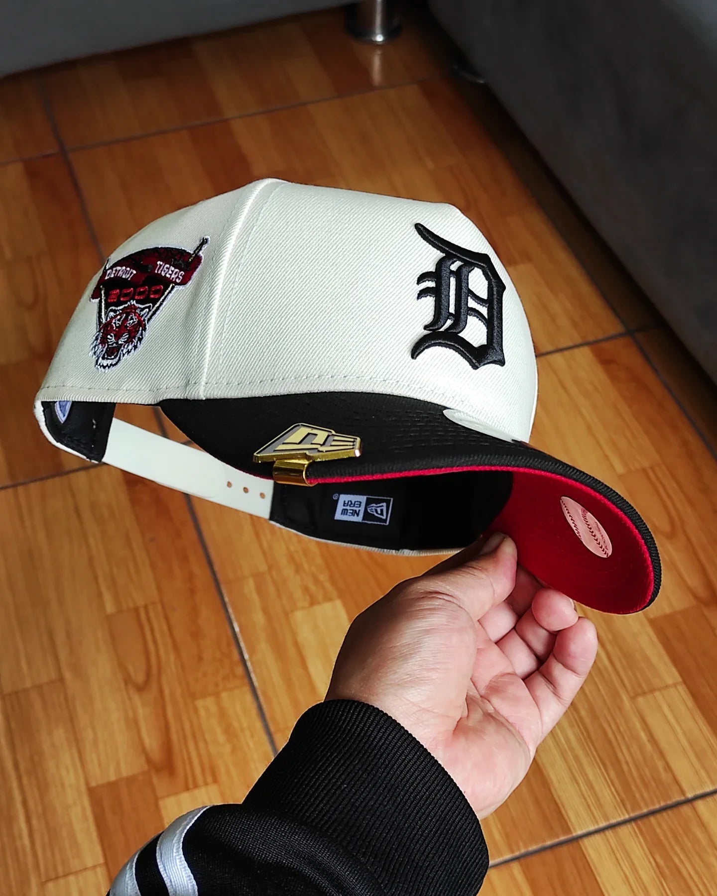 Gorra New Era Detroit Tigers Chrome Black 2 Tone 2000 Stadium 9Forty A-Frame Snapback