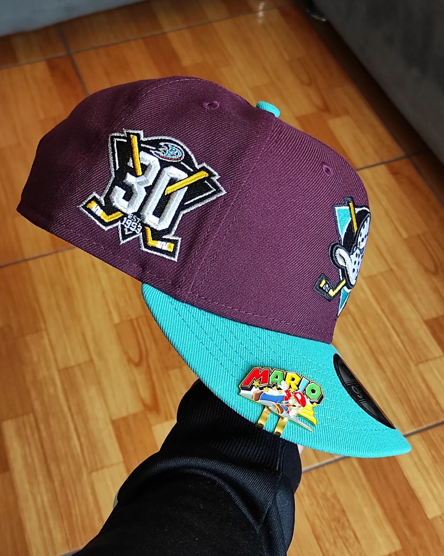 Gorra snapback 9fifty 30 aniversario de los Anaheim Ducks de New Era