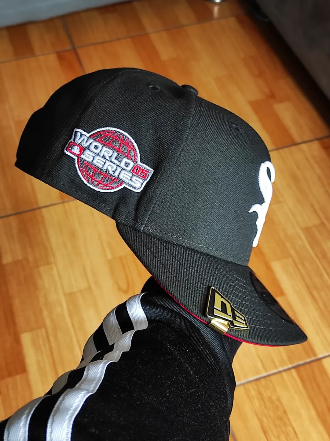 Gorra New Era Chicago White Sox World Series negra y roja 9FIFTY snapback