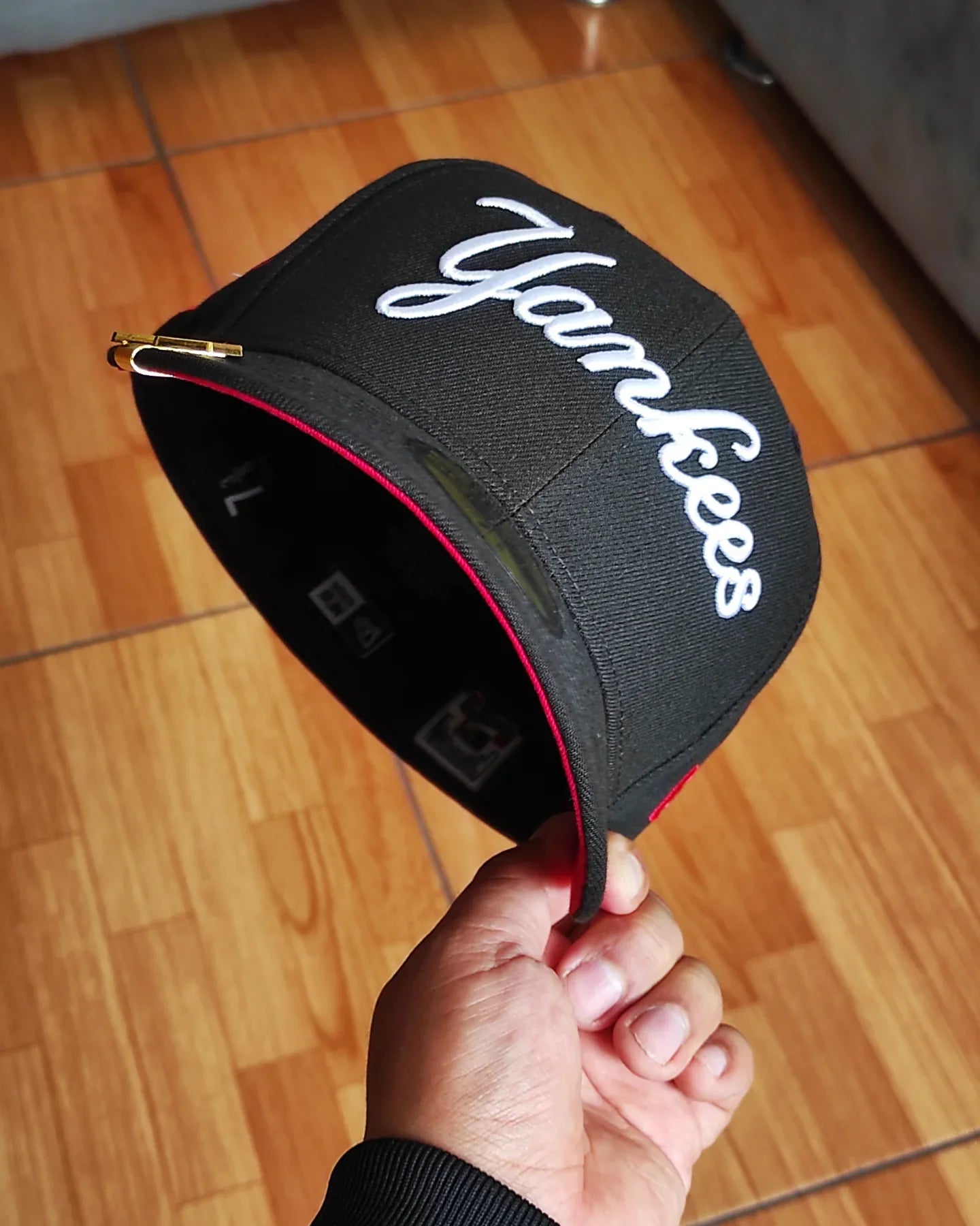 Gorra Ajustada 59Fifty New Era New York Yankees Subway Series 2009 Edición Negra y Roja