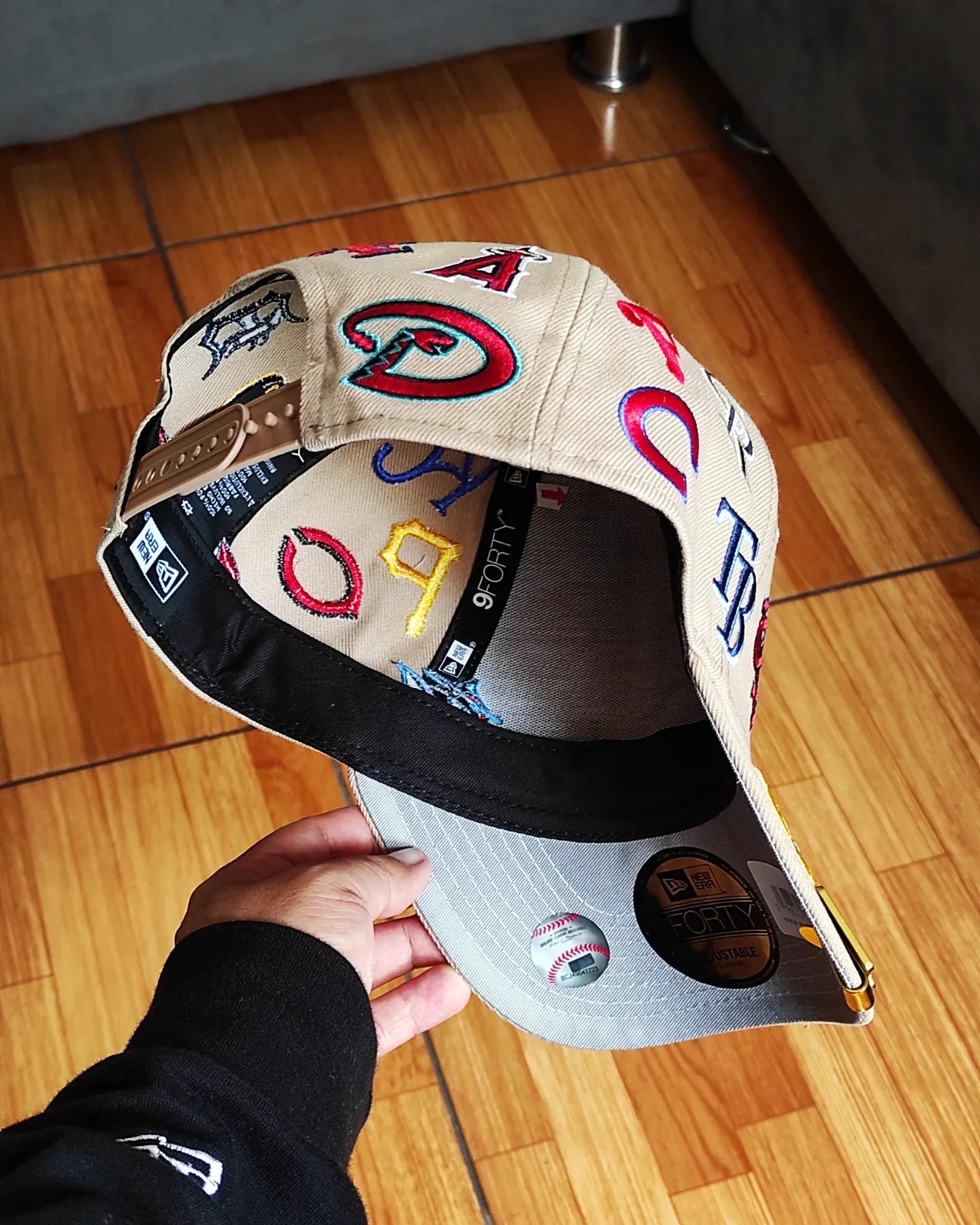 Gorra New Era MLB 'All Over' 9FORTY A-Frame con broche ajustable
