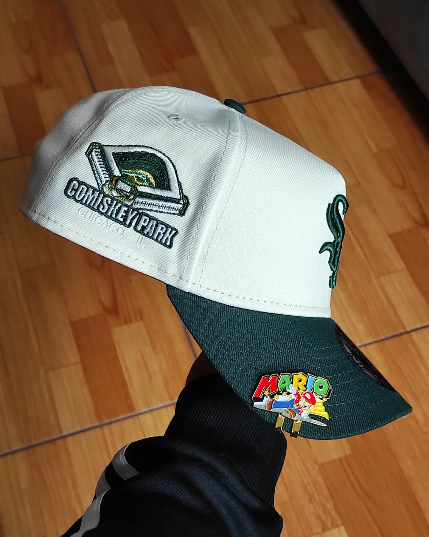 Gorra New Era Chicago White Sox Comiskey Chrome verde oscuro 9Forty Snapback