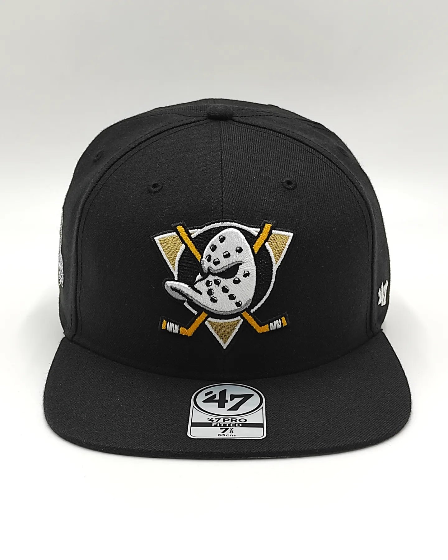 Gorra ajustada 47pro vintage negra 47brand Anaheim Ducks campeones Stanley Cup 2007