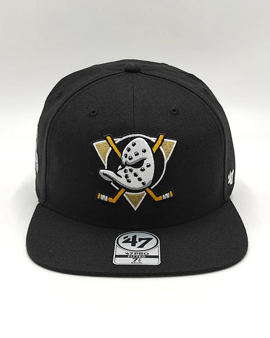 Gorra ajustada 47pro vintage negra 47brand Anaheim Ducks campeones Stanley Cup 2007