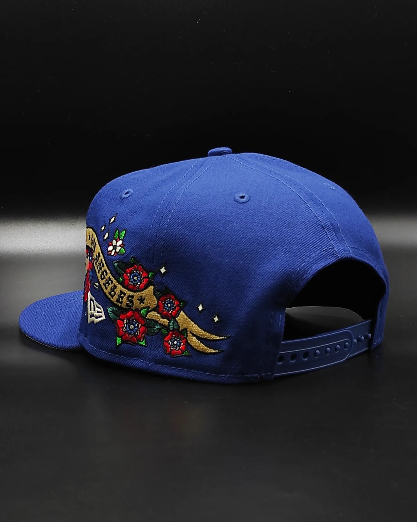 Los Angeles Dodgers Gray Bottom City Art Side Patch New Era 9Fifty Snapback - Azul Royal