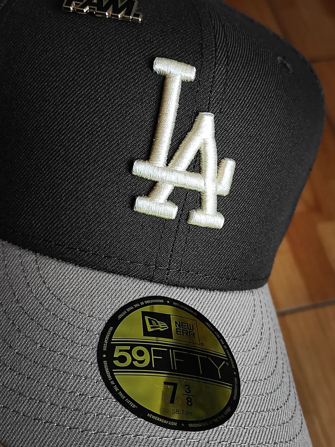 New Era 59fifty mlb los angeles dodgers 100th anniversary two tone / scarlet uv fitted cap