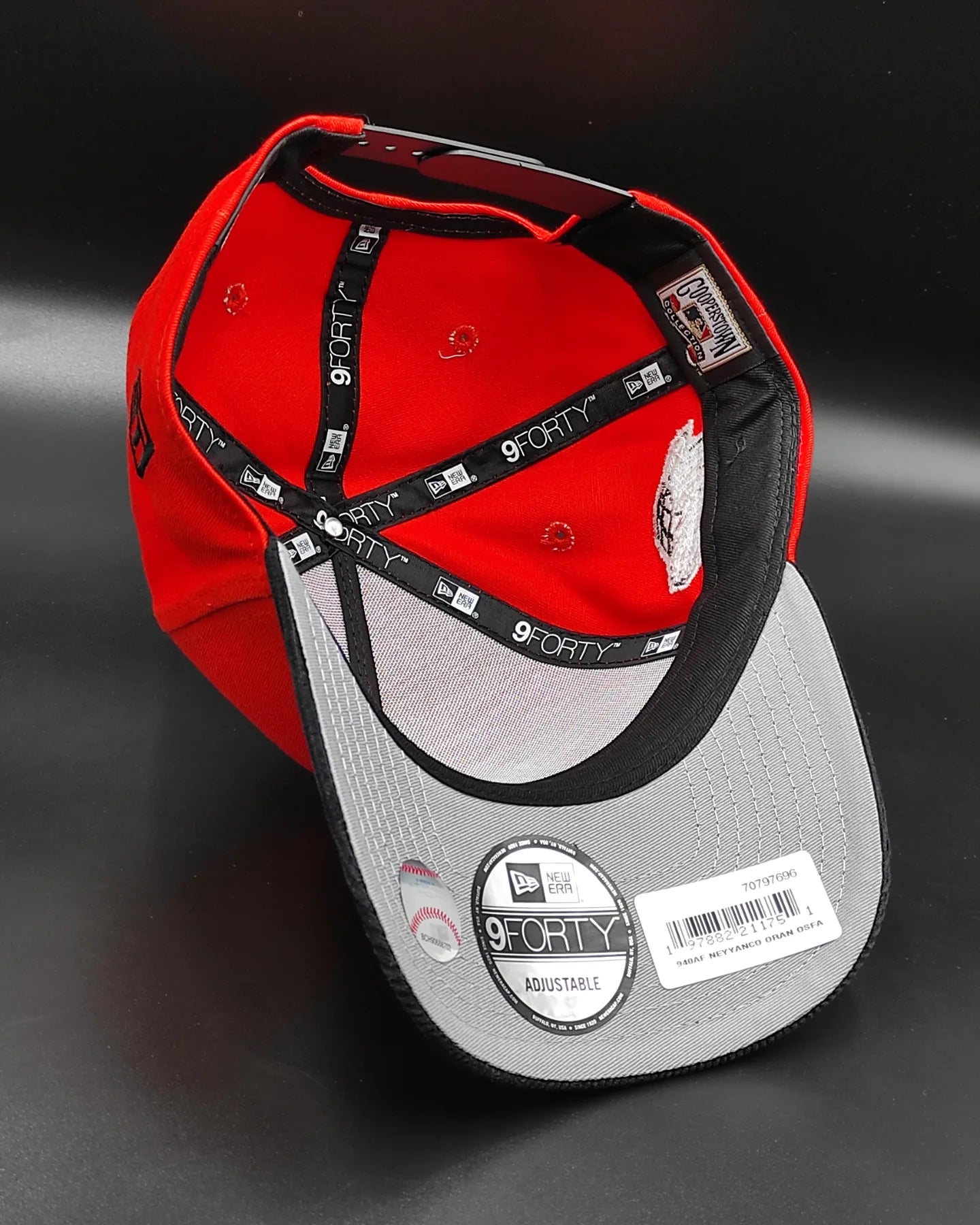 New Era New York Yankees naranja/negro🎃 Gorra Snapback aframe de pana 9forty