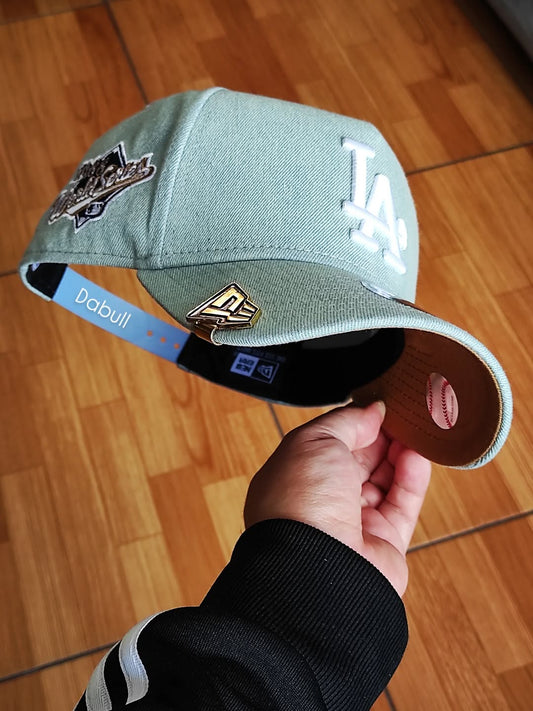Gorra snapback A-Frame 9FORTY 'Denim White' de Los Angeles Dodgers
