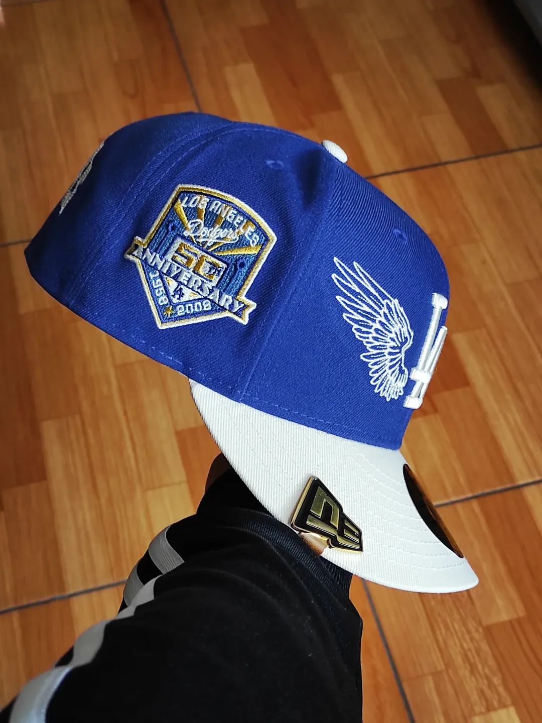 Gorra LA Dodgers MLB Team Wings 59FIFTY Ajustada Azul Marino