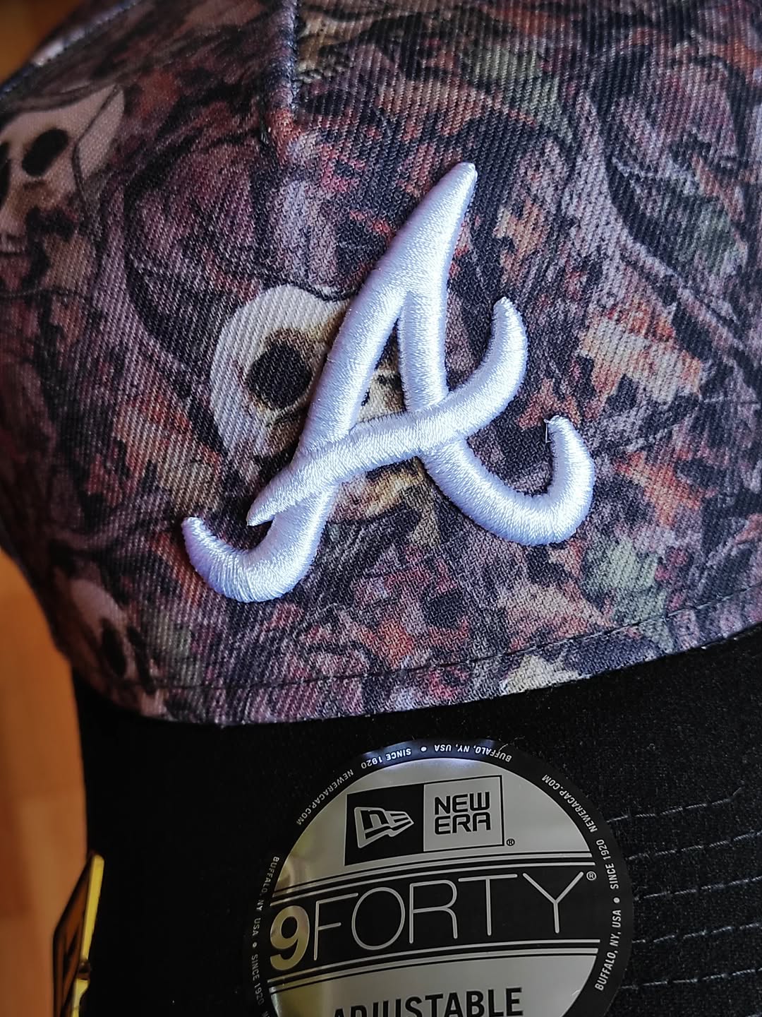 Gorra A-FRAME 9FORTY New Era Atlanta Braves CALAVERA ☠️